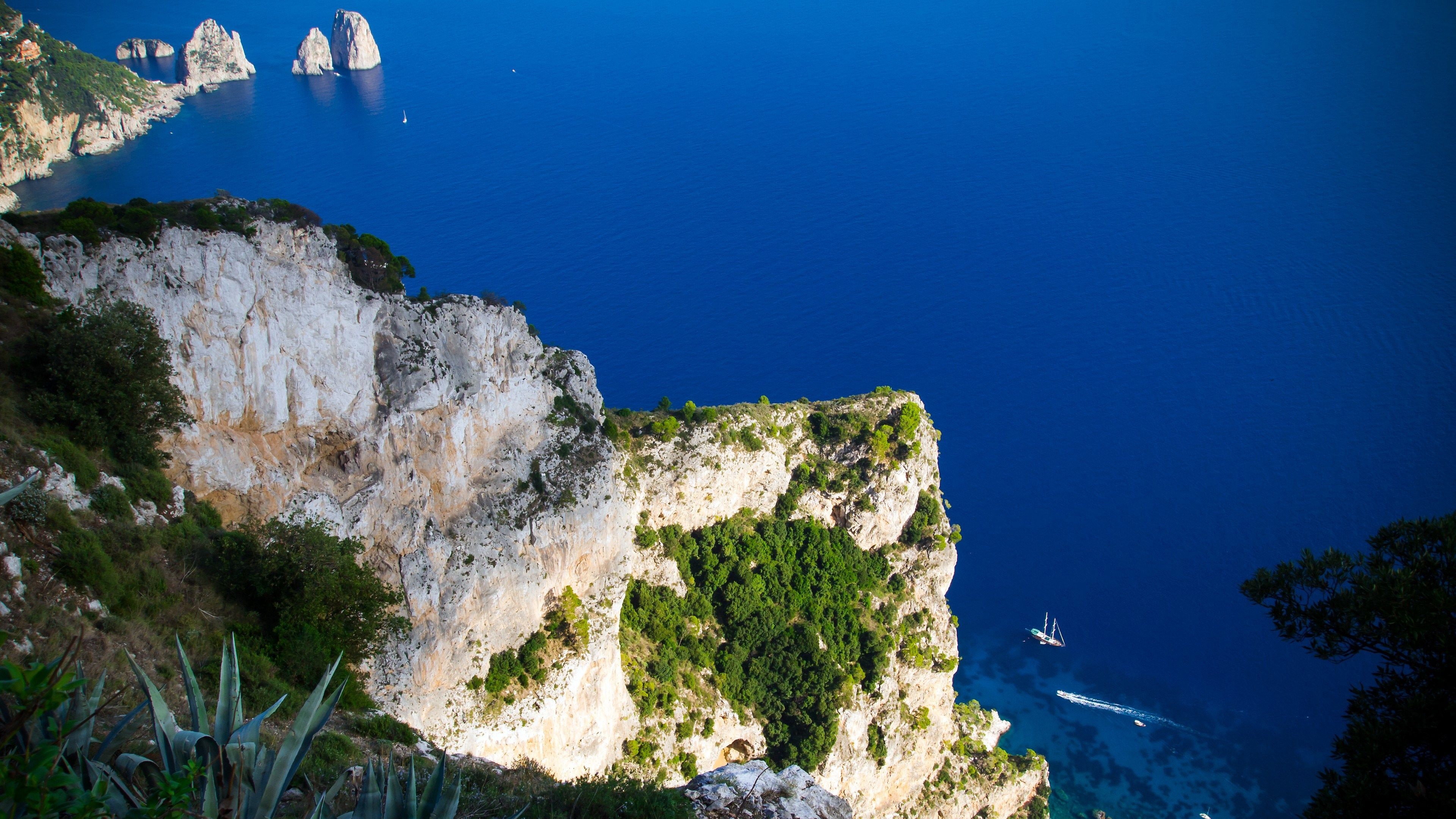 Capri Island, Charming getaway, Romantic hideaway, Dream destination, 3840x2160 4K Desktop