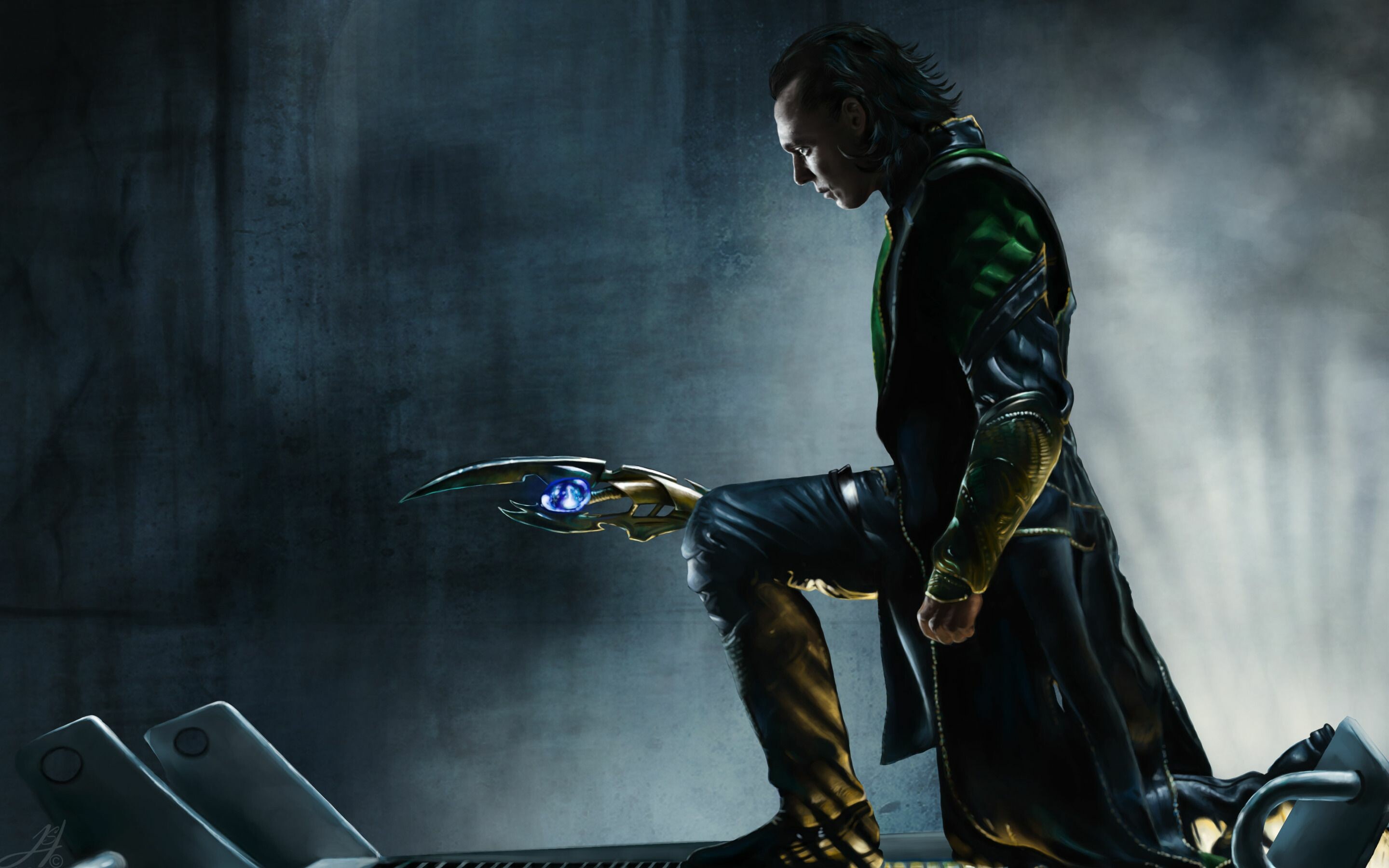 Loki: God of Mischief, has been portrayed as both a supervillain and antihero. 2880x1800 HD Background.