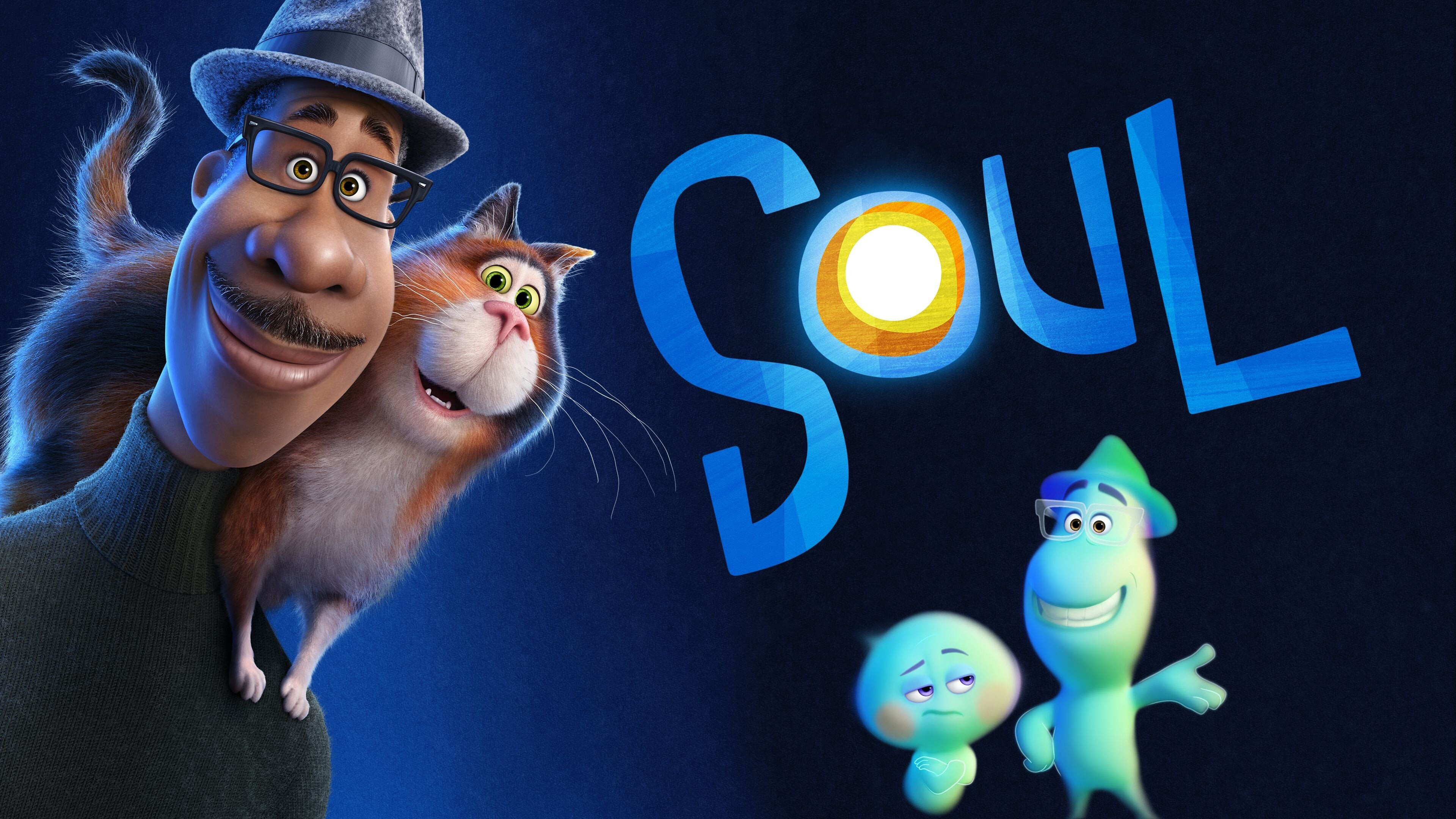 Soul (Pixar): Film produced by Pixar Animation Studios for Walt Disney Pictures. 3840x2160 4K Wallpaper.