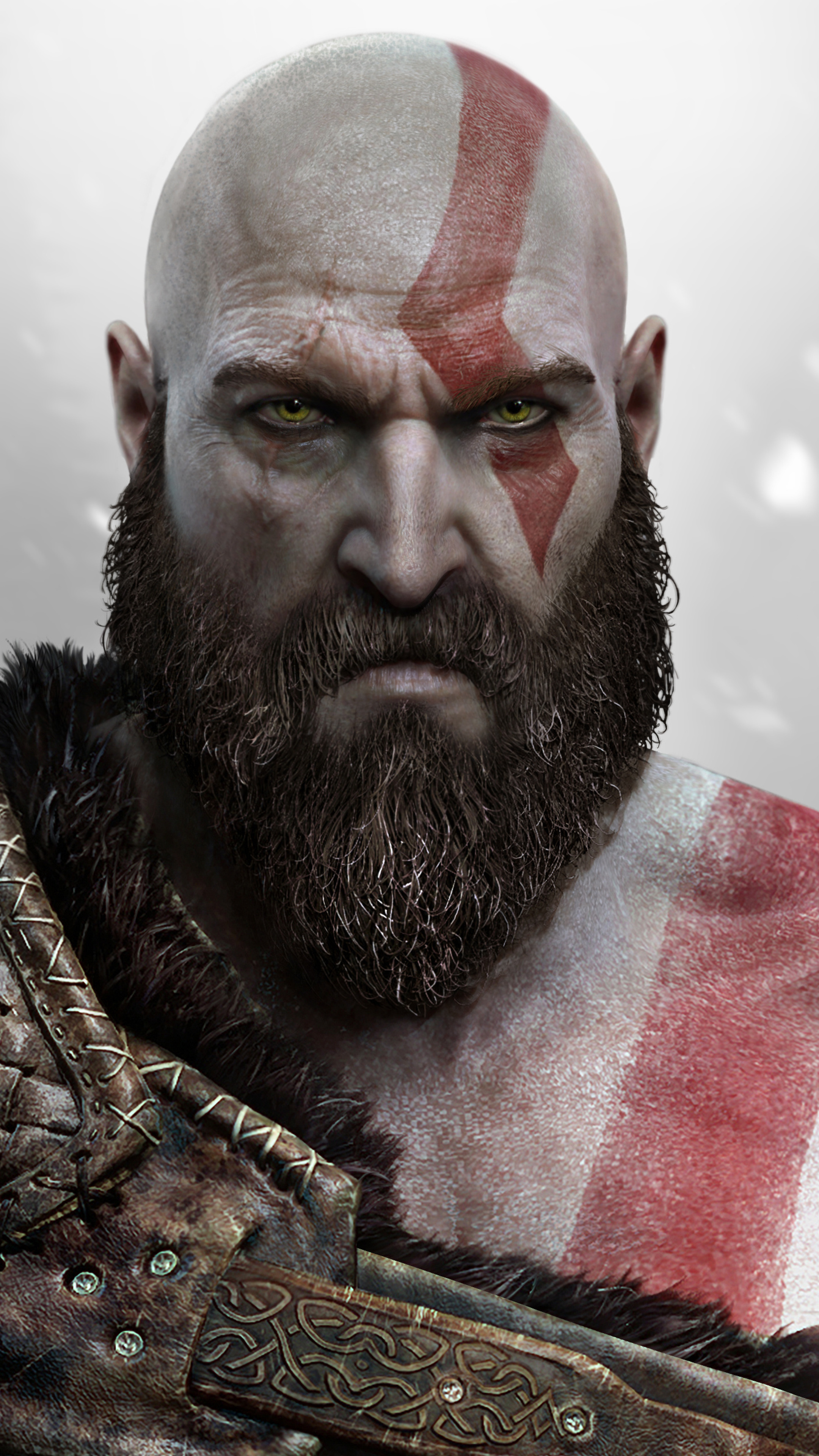 Kratos from God of War, 4K Sony wallpapers, Gaming visuals, 2160x3840 4K Handy