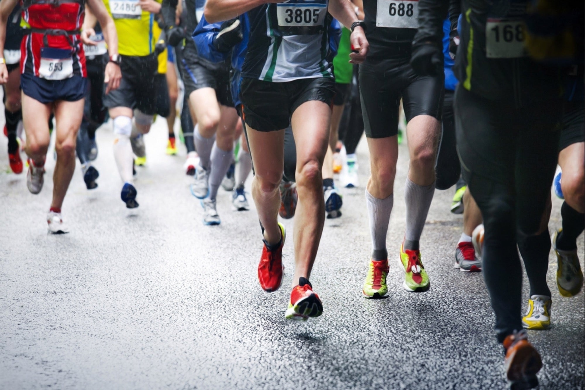 Marathon: Running, Half-Marathon, A very long distance foot race, Pro runners. 2000x1340 HD Background.