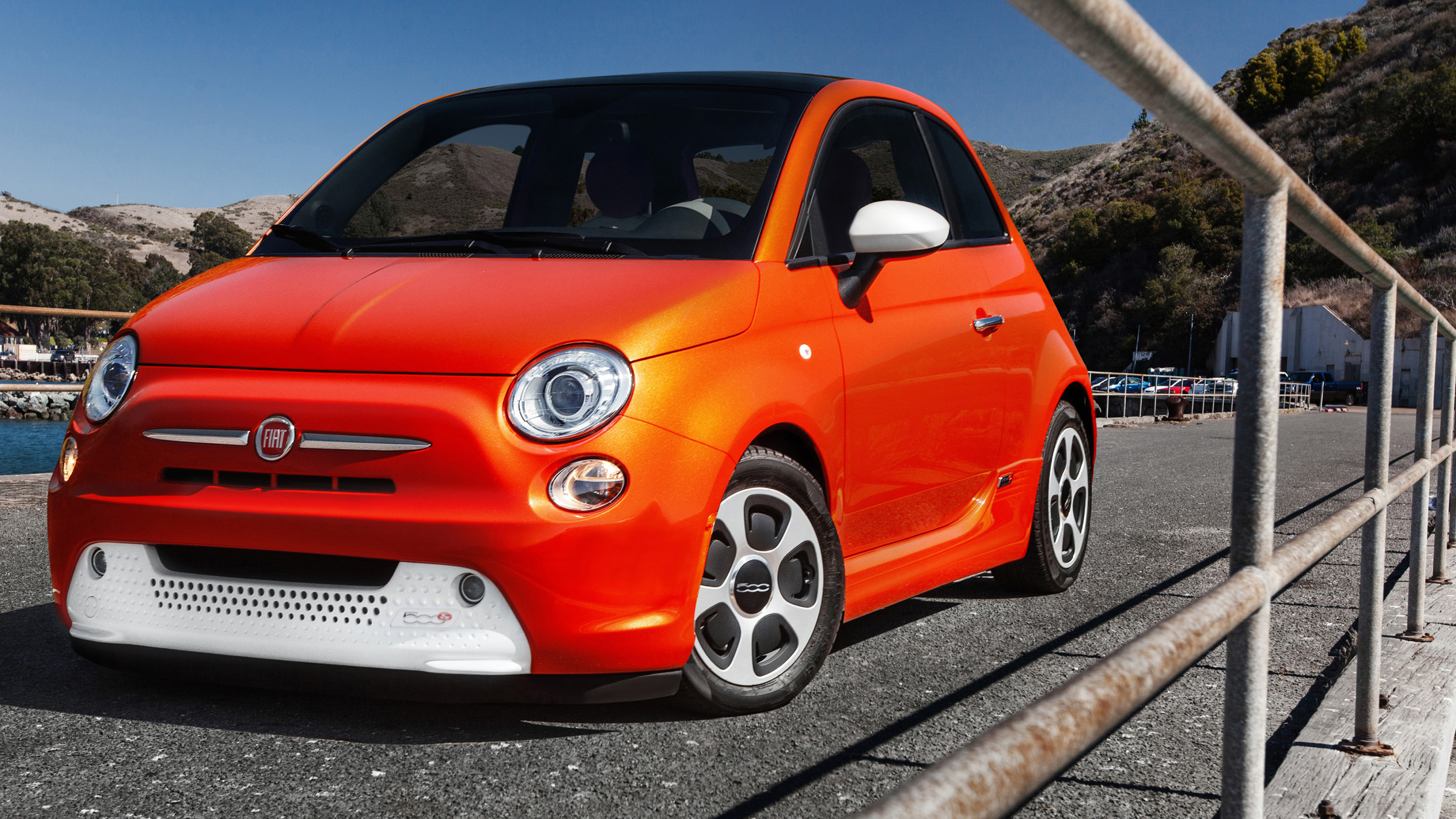 Fiat 500E (Auto), Cars desktop wallpapers, 2013, Auto, 3840x2160 4K Desktop