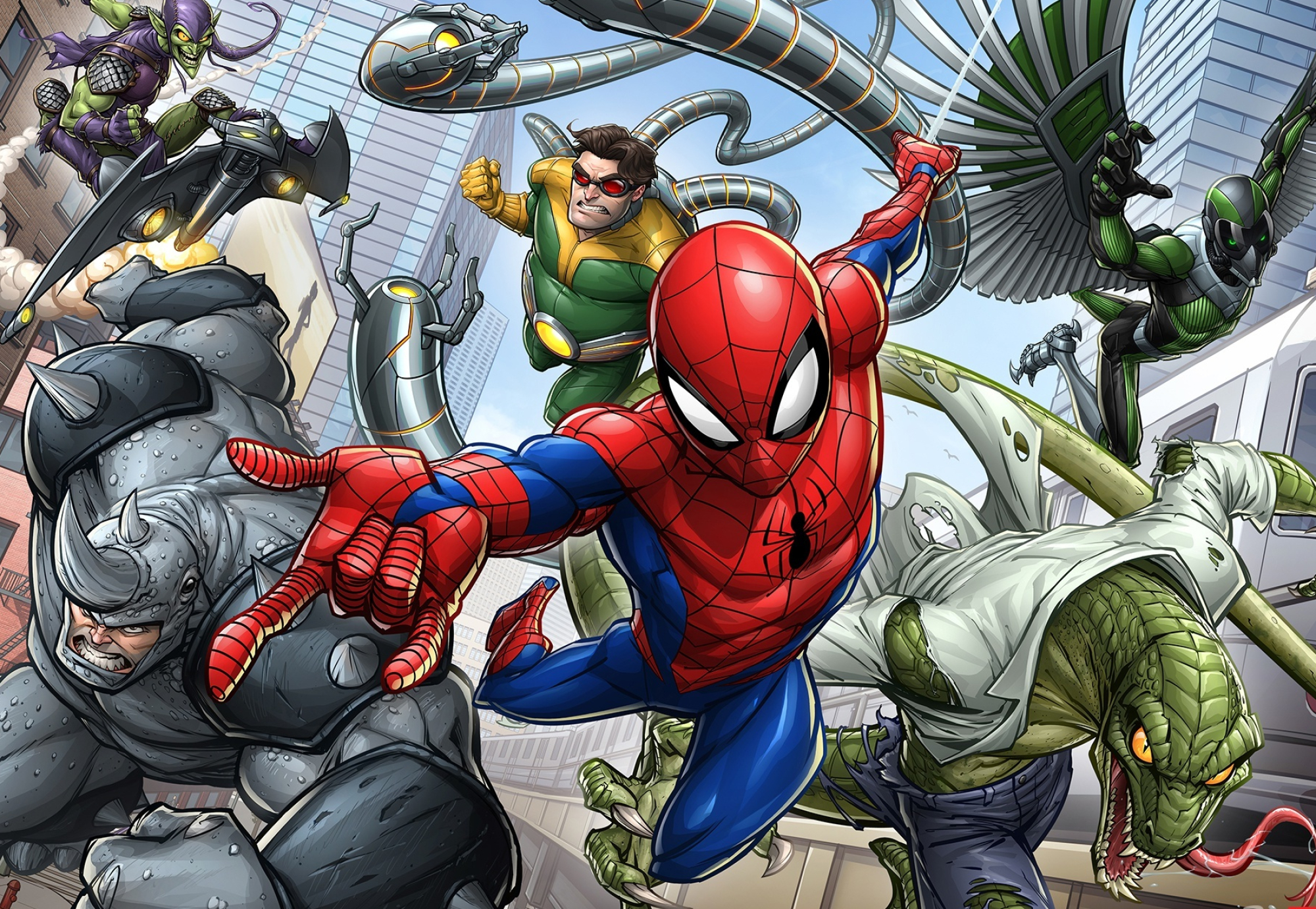 Doctor Octopus, Green Goblin, Marvel Comics wallpapers, Iconic villains, 2000x1390 HD Desktop
