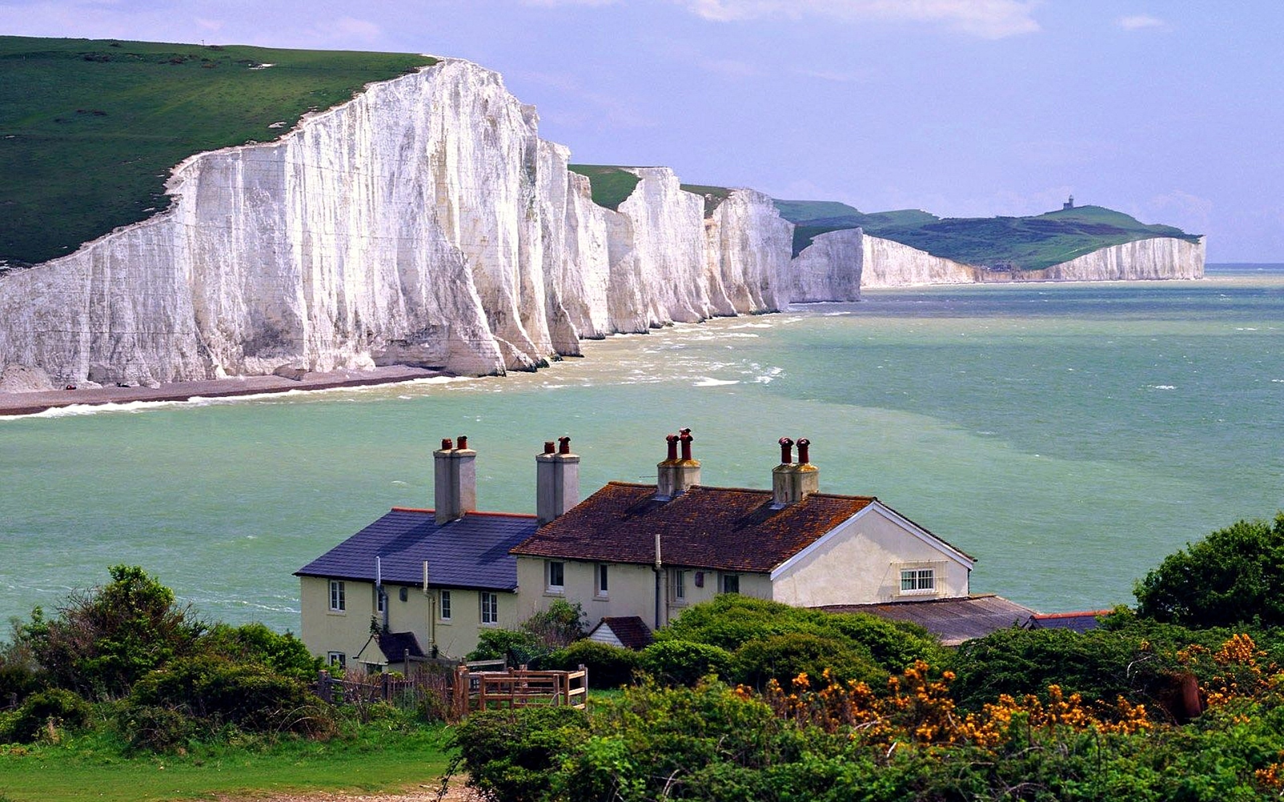 Großes Hintergrundbild von White Cliffs of Dover, 2560x1600 HD Desktop