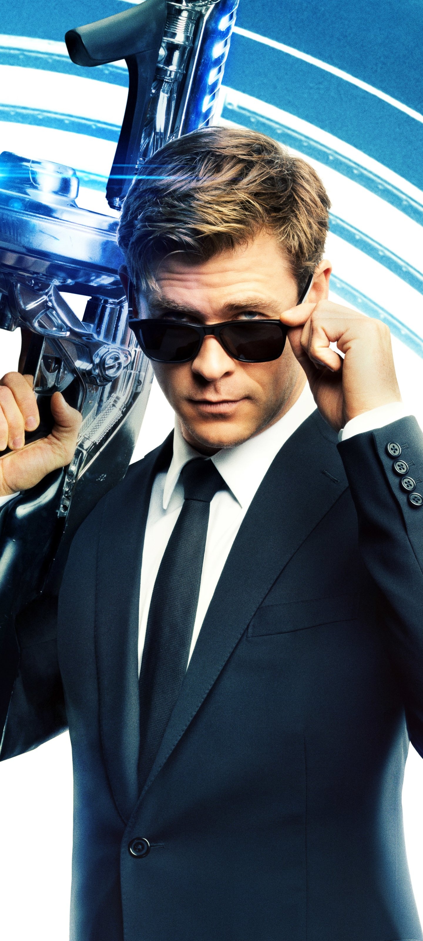 Chris Hemsworth, Men in Black, International agent, Movie, 1440x3200 HD Handy