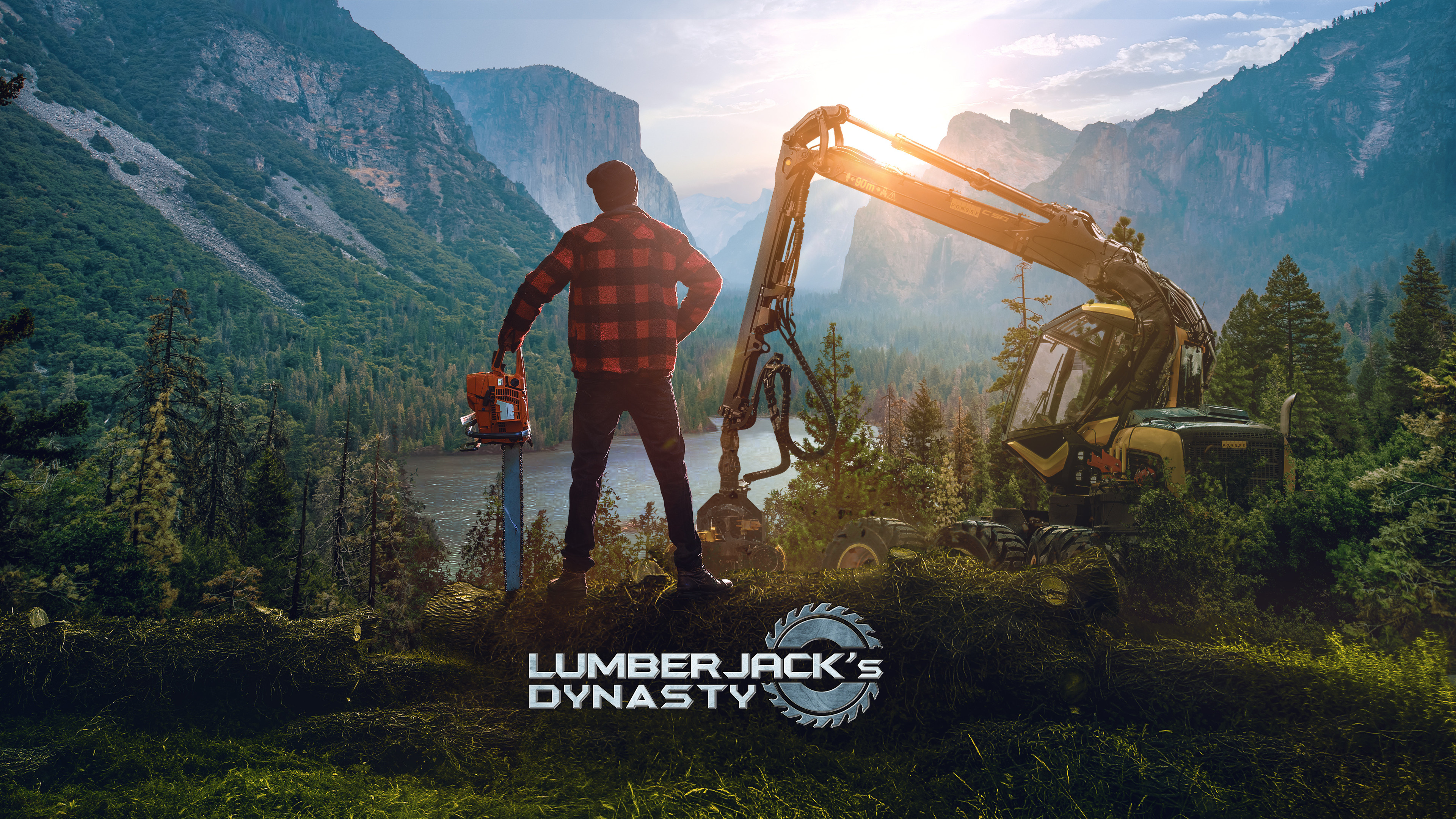 Lumberjack: Lumberjack's Dynasty Cover, Video game, A person whose job is to cut down trees. 3840x2160 4K Wallpaper.