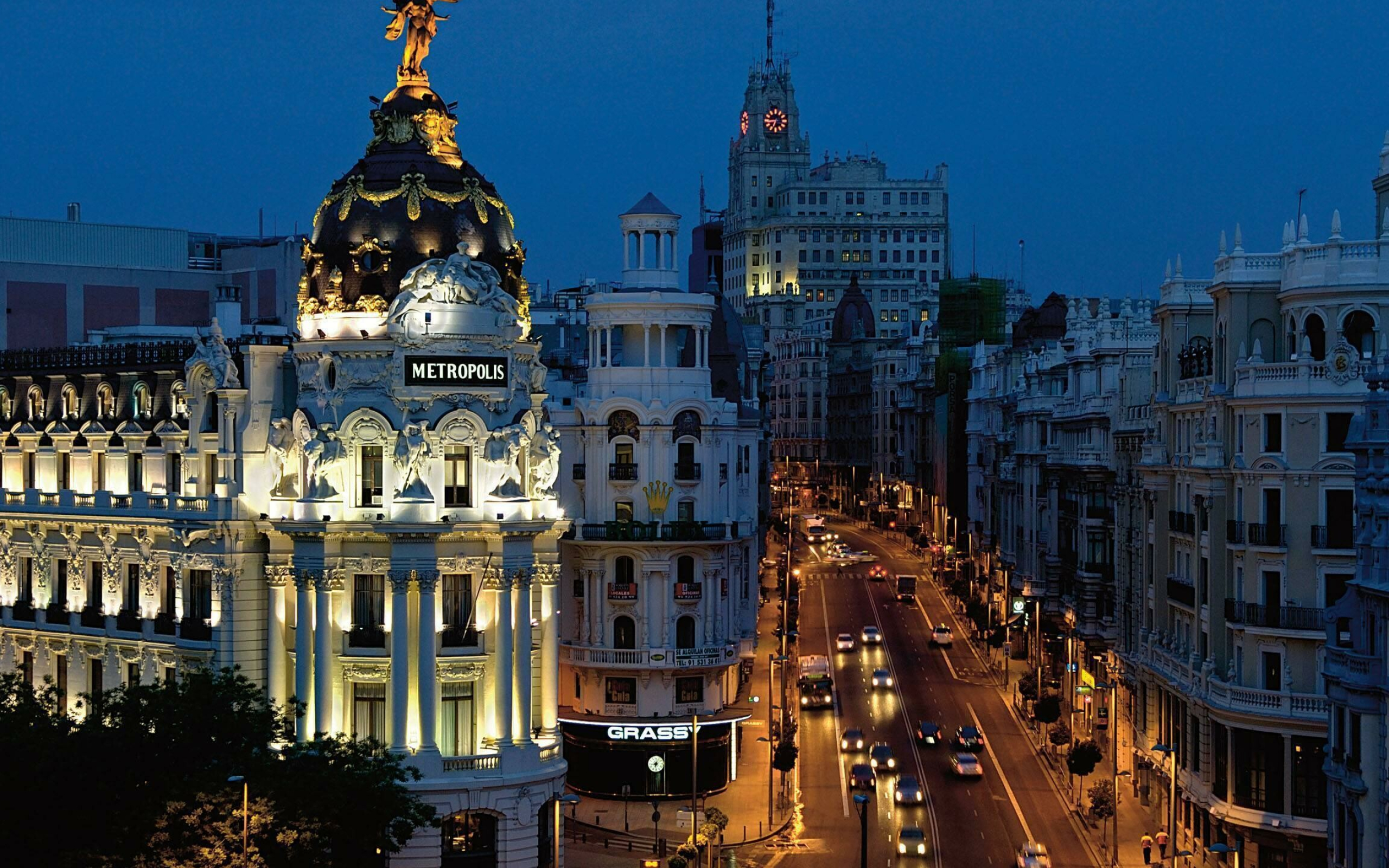 Spain: Madrid City, the capital and most populous city of the country. 2560x1600 HD Background.