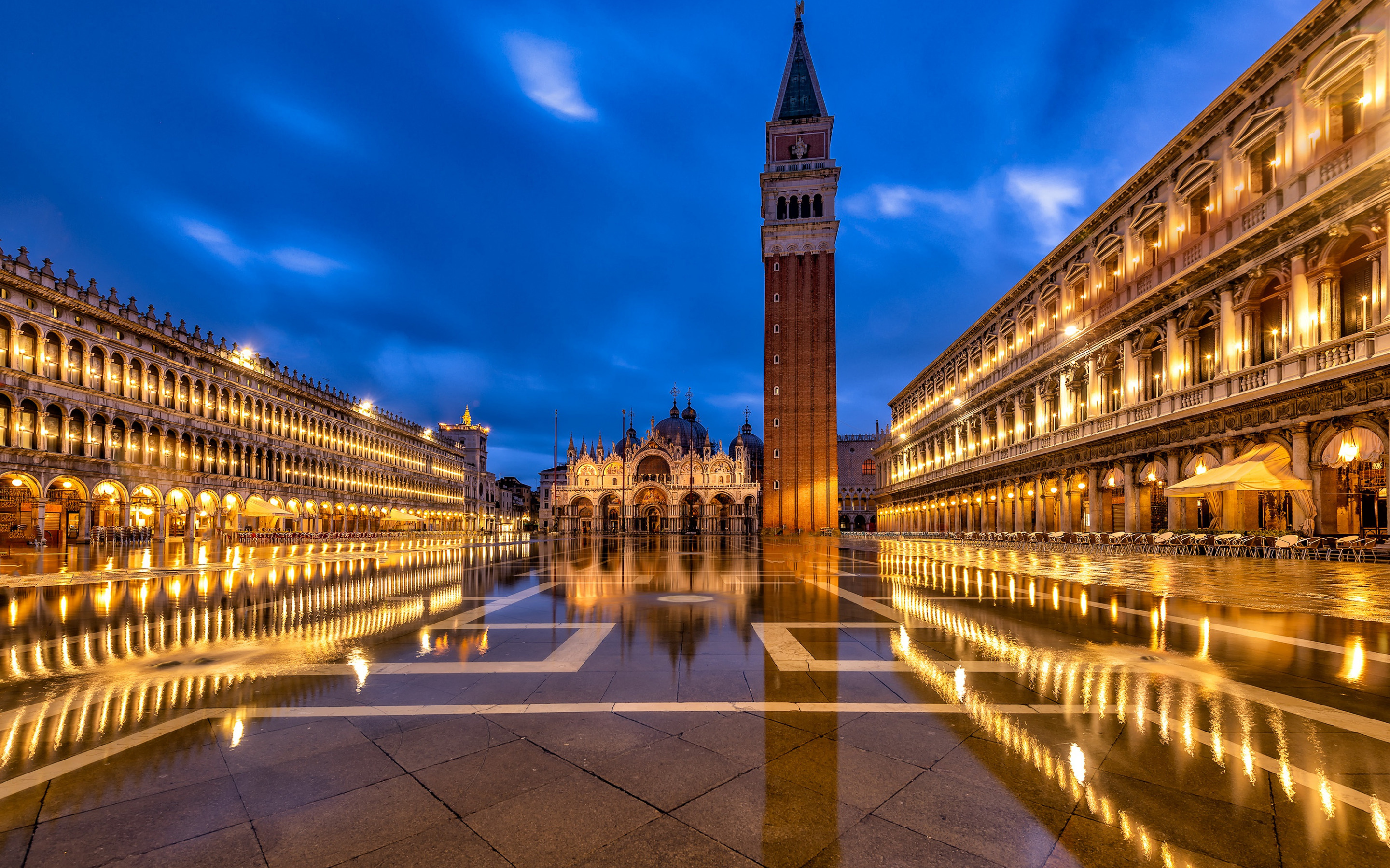 Venedig, Piazza San Marco, St. Mark's Campanile, Glockenturm, 2880x1800 HD Desktop