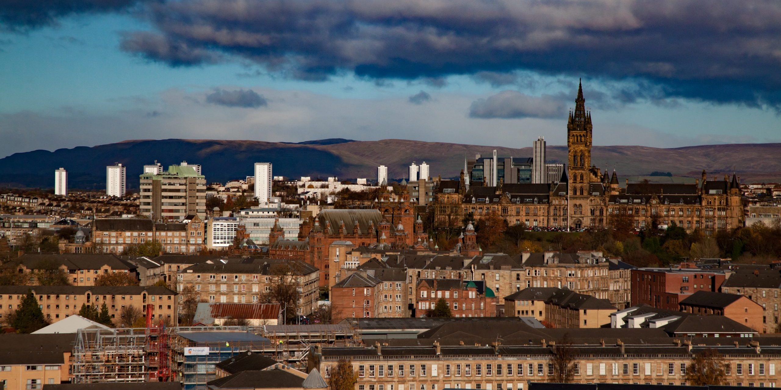 Glasgow, Scotland, Economic recovery report, Policy recommendations, Building back better, 2560x1280 Dual Screen Desktop
