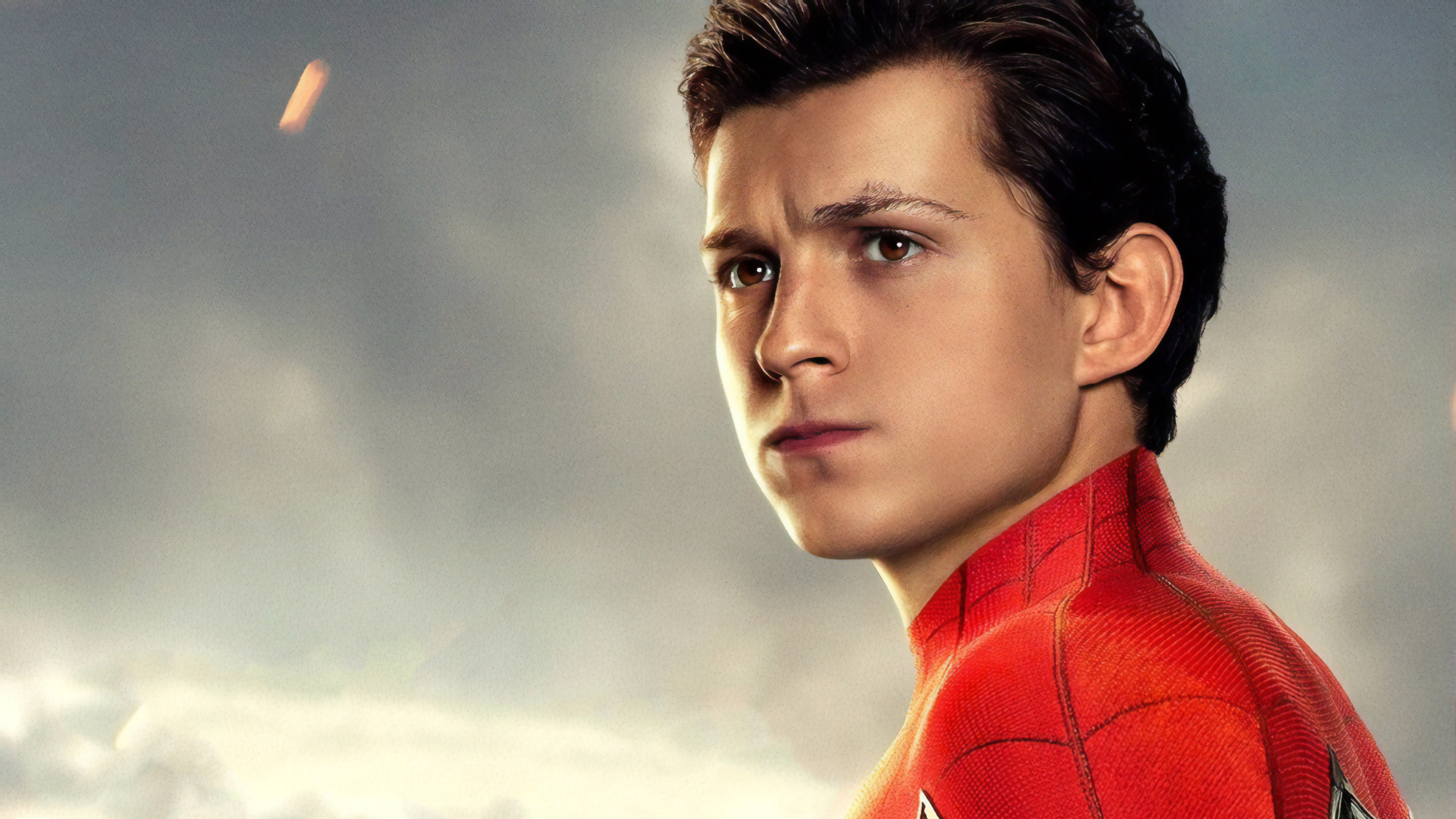 Tom Holland as Peter Parker, Spider Man: Far From Home, Movie poster, High-quality images, 3840x2160 4K Desktop