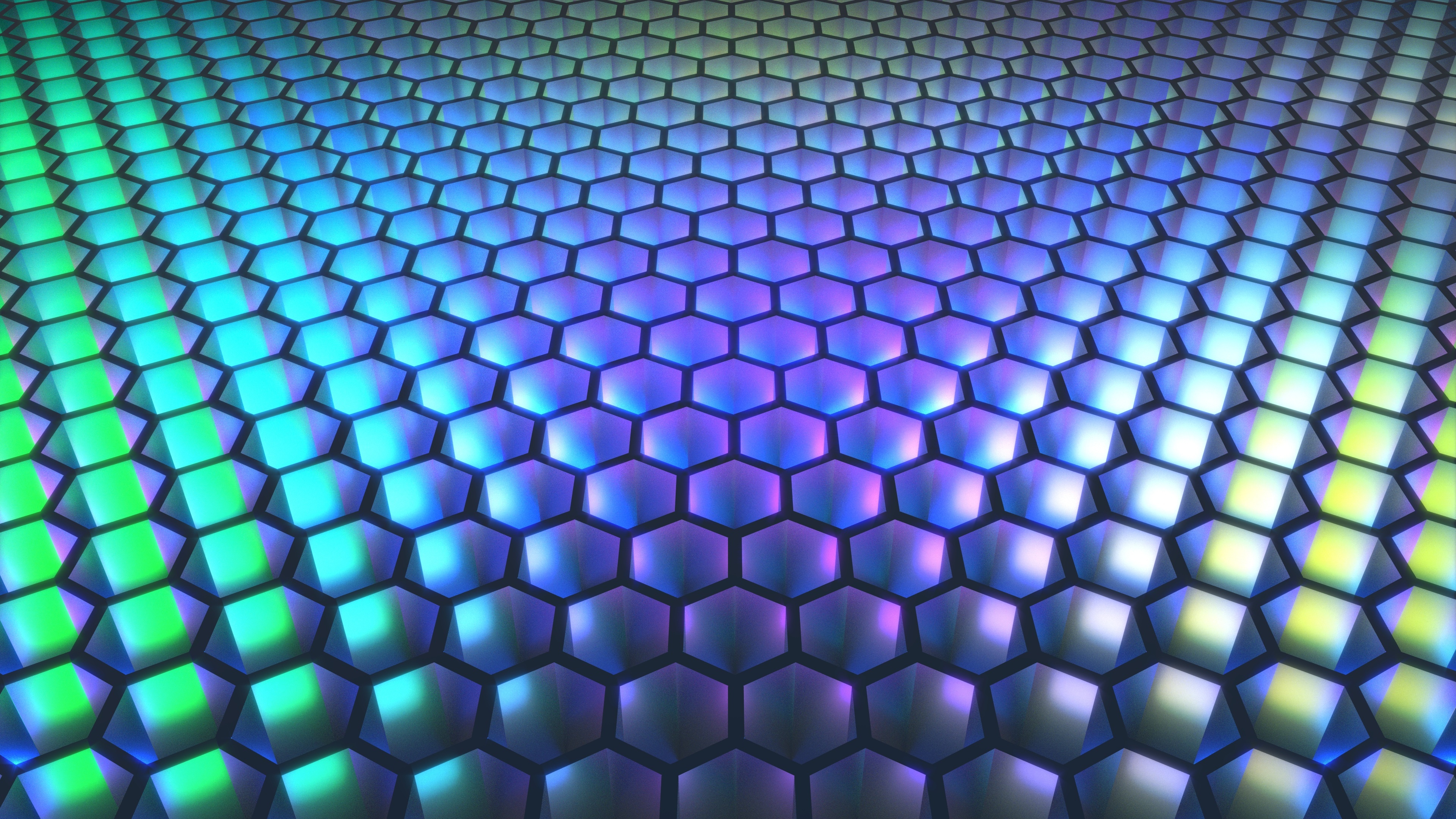Hexagon background, 4K UHD wallpaper, Geometric design, Striking visuals, 3840x2160 4K Desktop