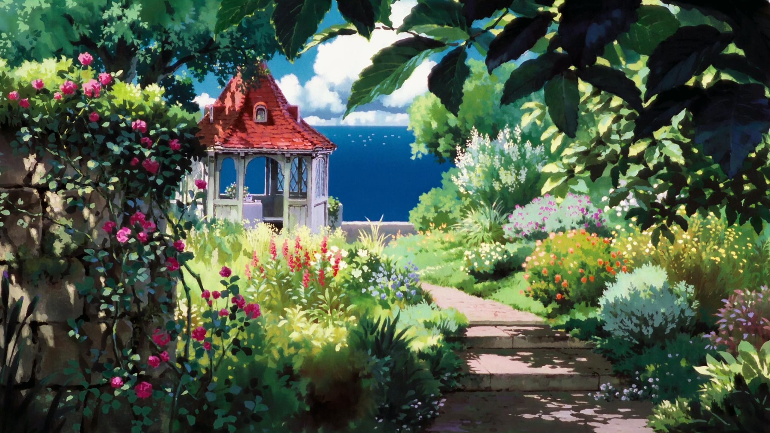 Studio Ghibli: The idea of Hayao Miyazaki, A Japanese animator, director, producer, screenwriter, author, and manga artist. 2560x1440 HD Background.