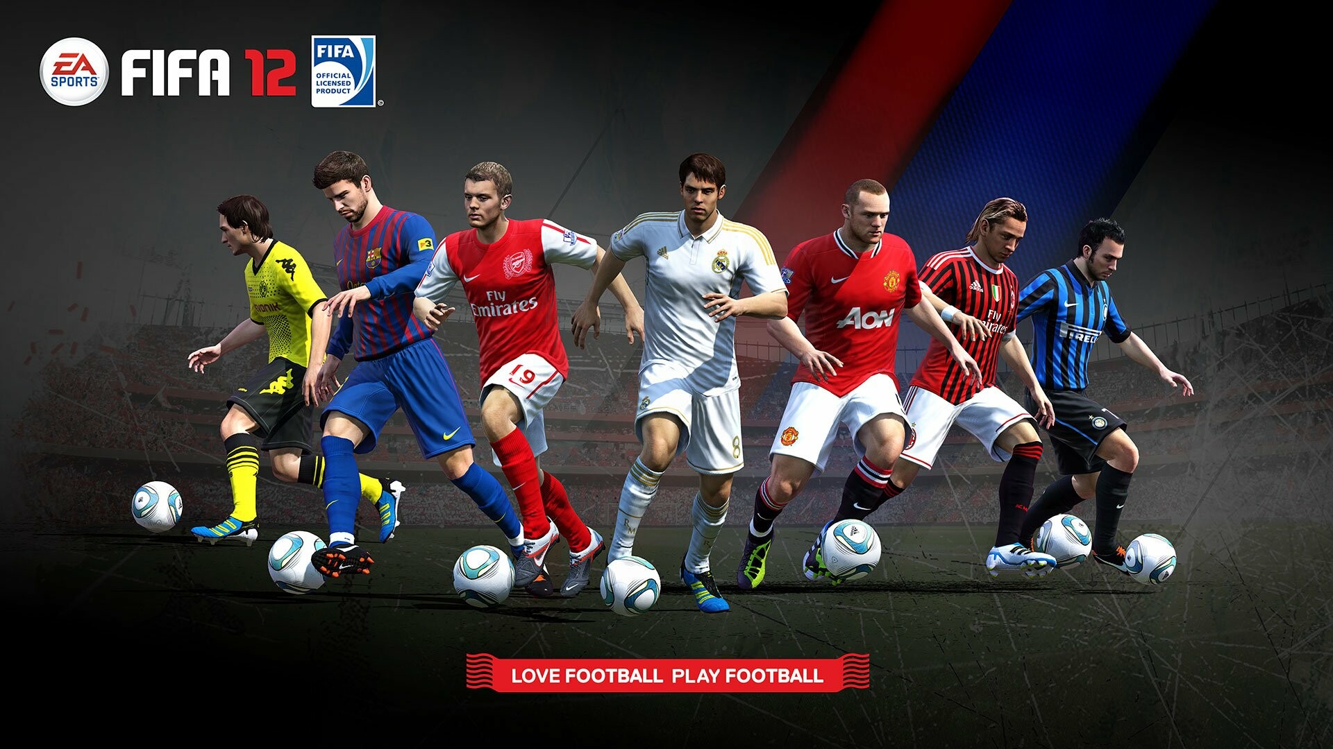 FIFA: 2012's installment, Released in September 2011, Football simulator. 1920x1080 Full HD Wallpaper.