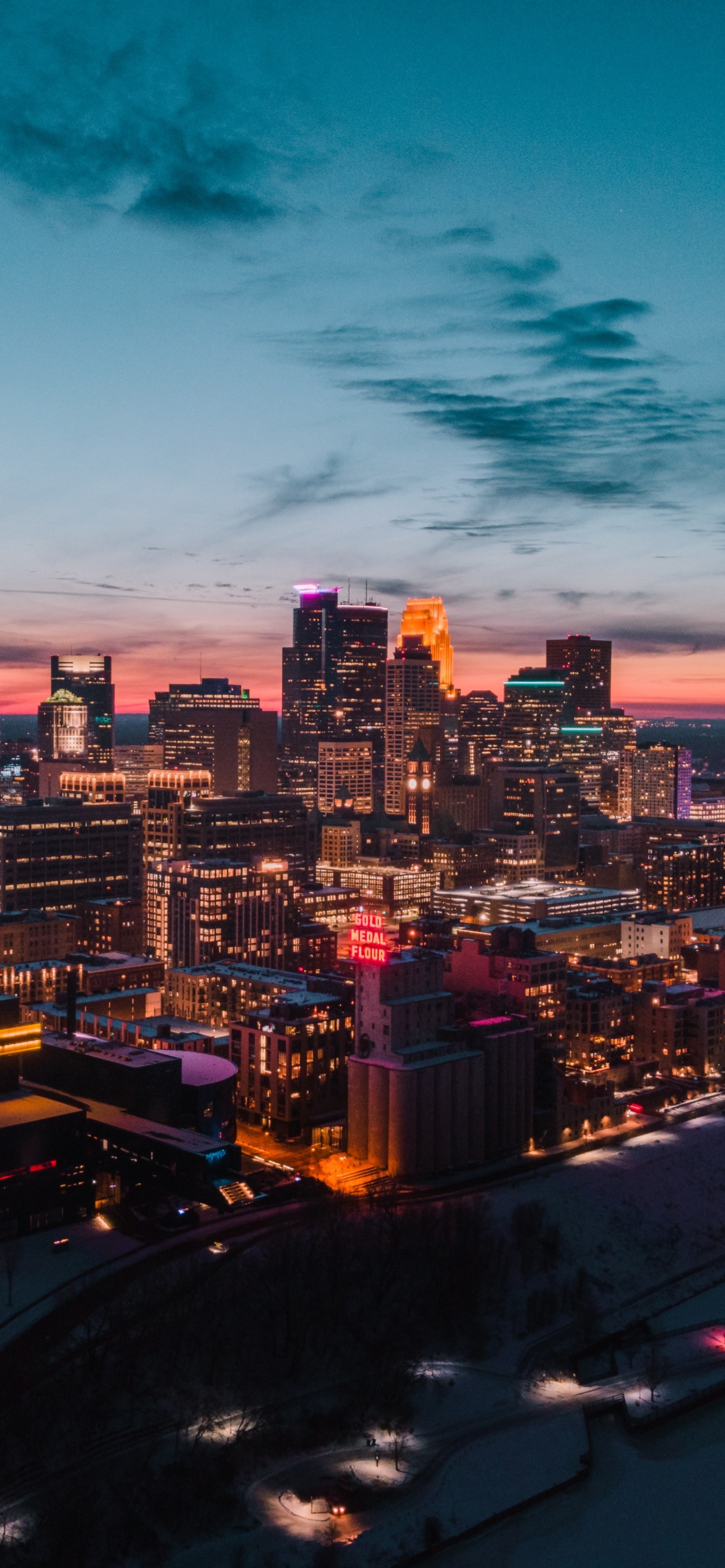 Denver Skyline, Wallpapers for iPhone, HD & 4K wallpapers, 1290x2780 HD Phone