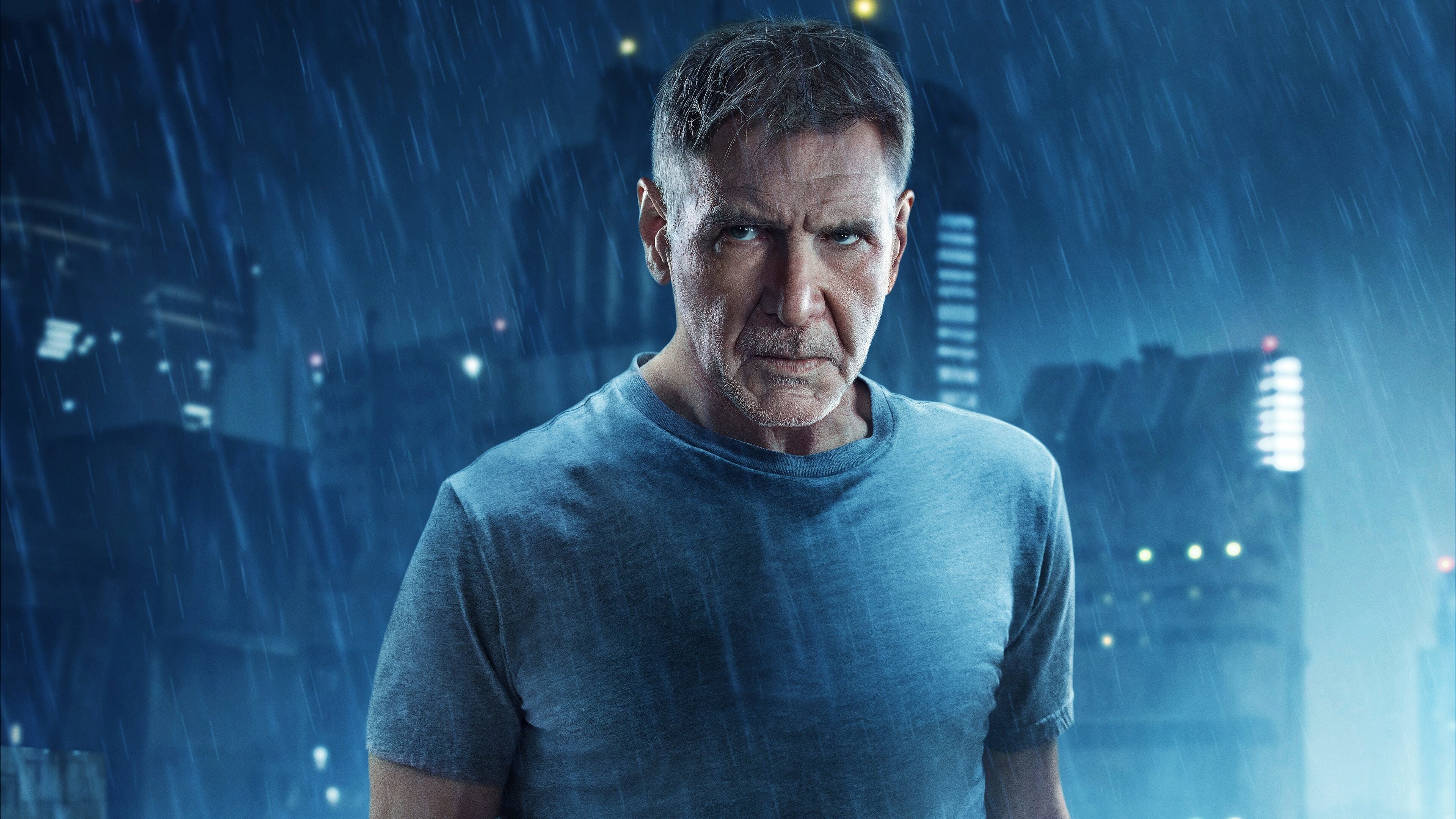 Harrison Ford (Blade Runner), Legendary actor, Iconic roles, Timeless performances, 3840x2160 4K Desktop