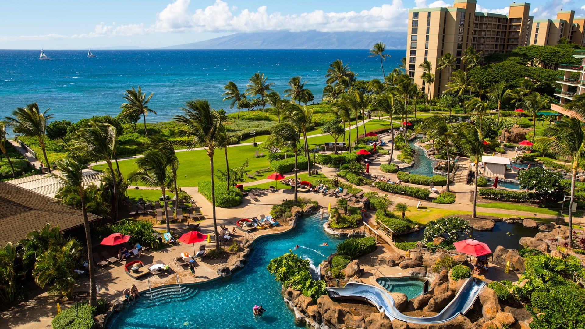 Luxury resort, Honua Kai, Maui, Spa, 1920x1080 Full HD Desktop