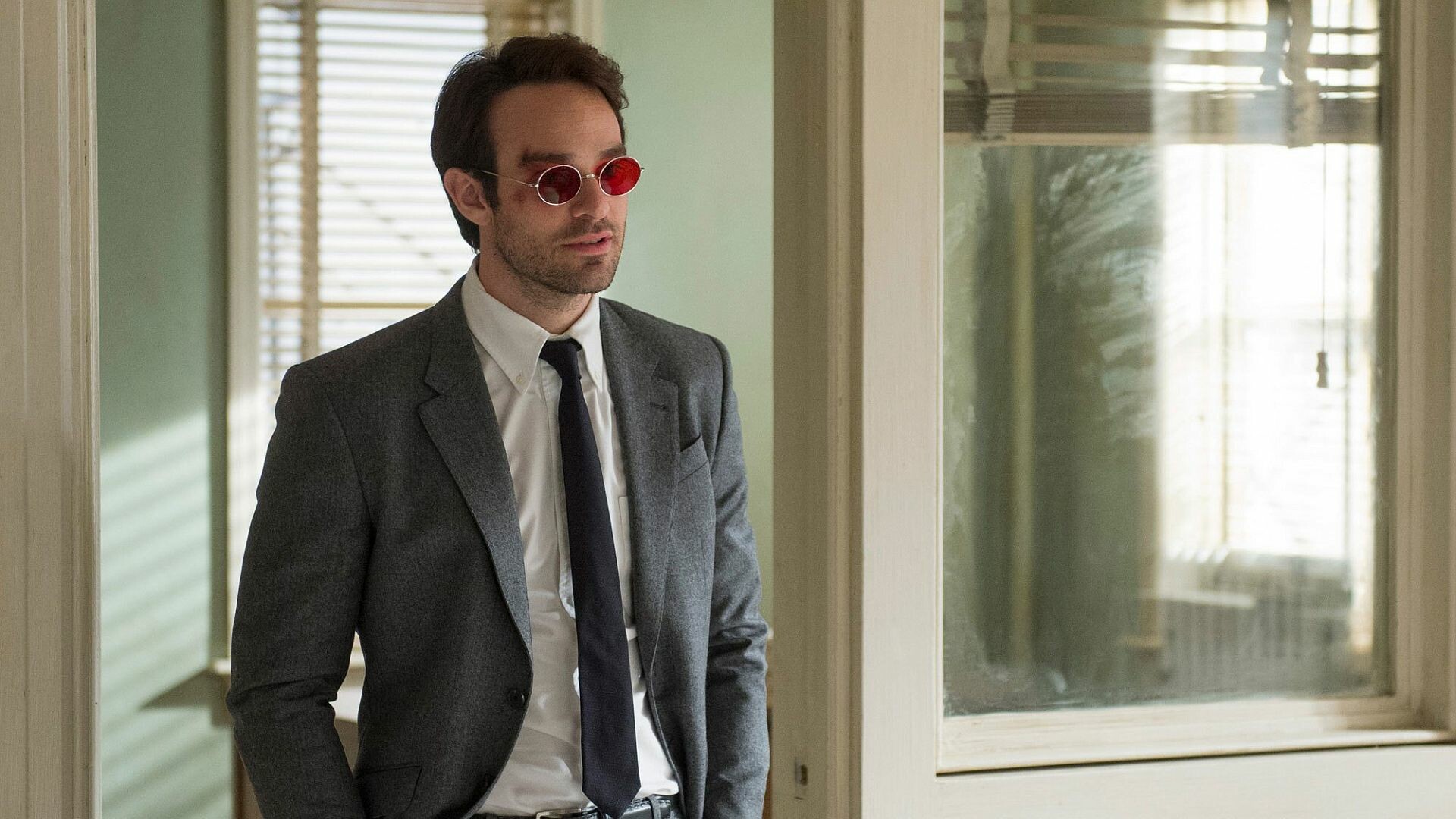 Daredevil (TV Series): Charlie Cox, the first non-American actor to play Matt Murdock in a live-action adaption. 1920x1080 Full HD Wallpaper.