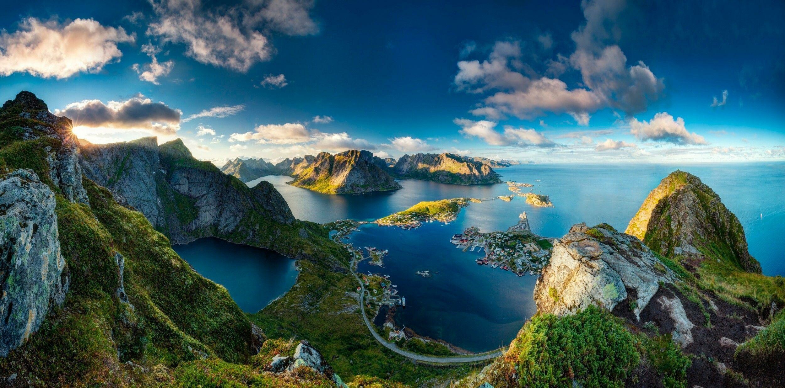 Norway: The most peaceful country, according to the Global Peace Index. 2500x1240 Dual Screen Wallpaper.