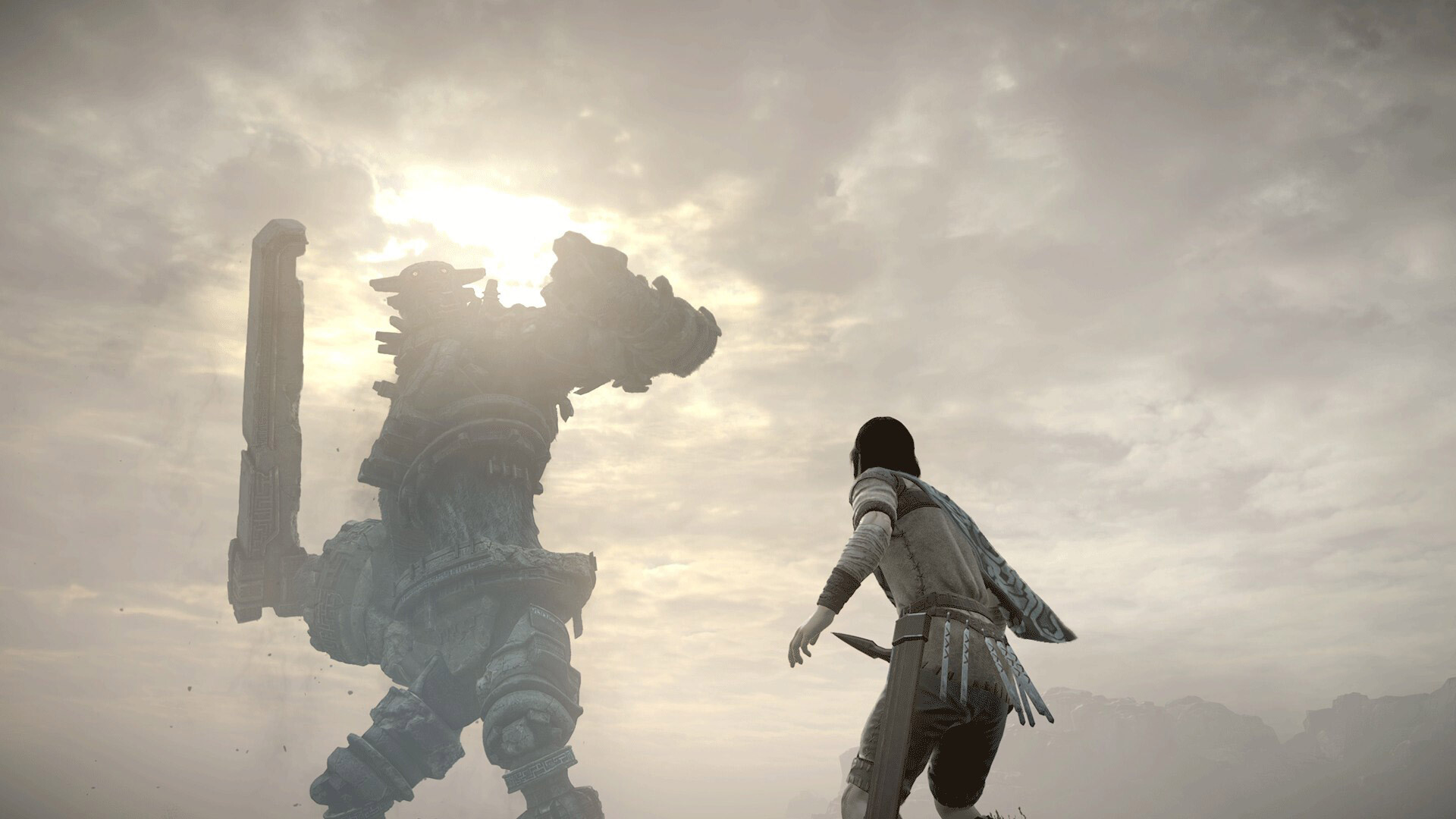 Shadow of the Colossus: Gaius, The third enemy, resembling a knight. 1920x1080 Full HD Wallpaper.