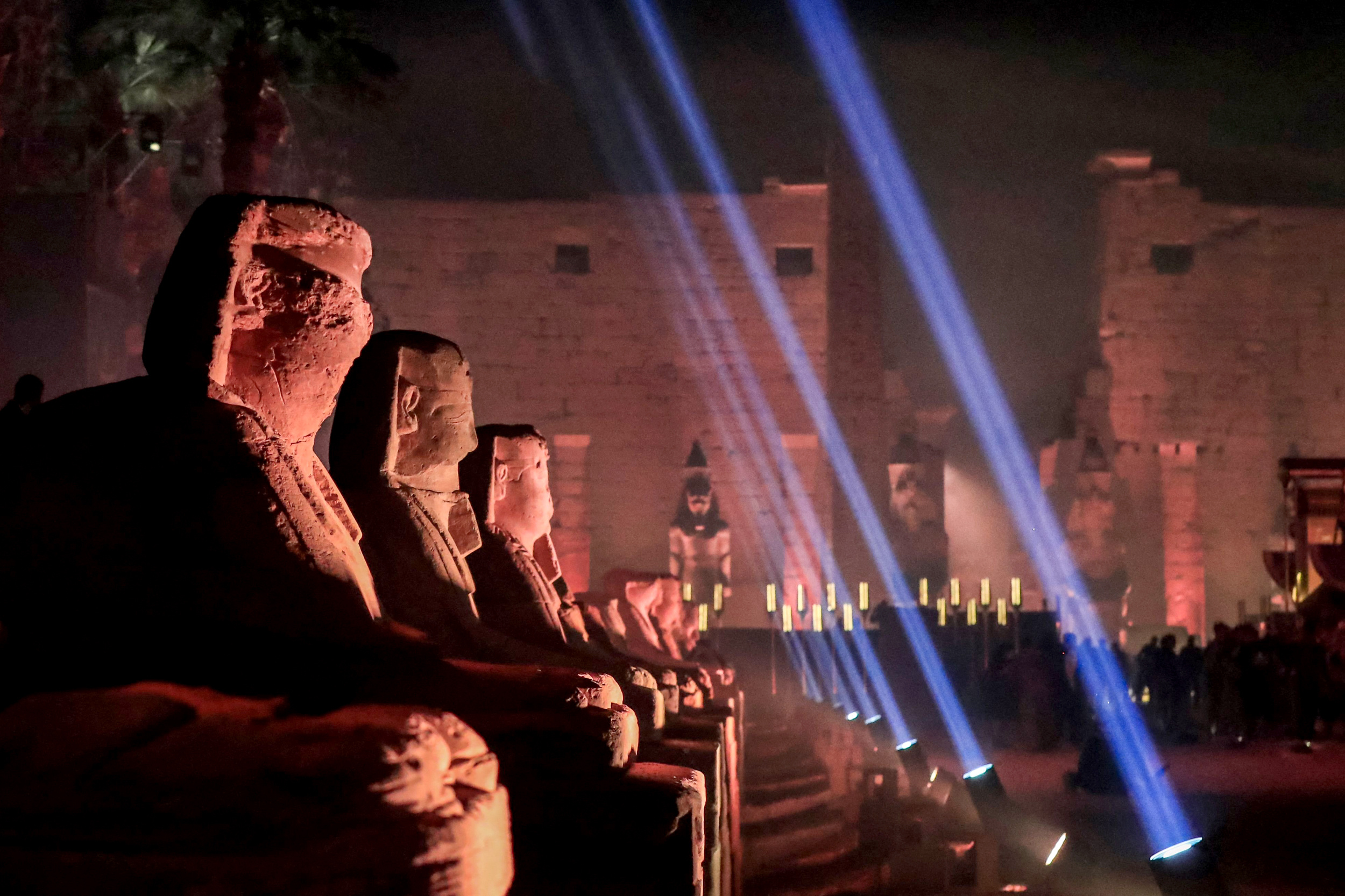 Egypt reopens, Ancient avenue of sphinxes, Luxor parade, Cultural celebration, 2500x1670 HD Desktop