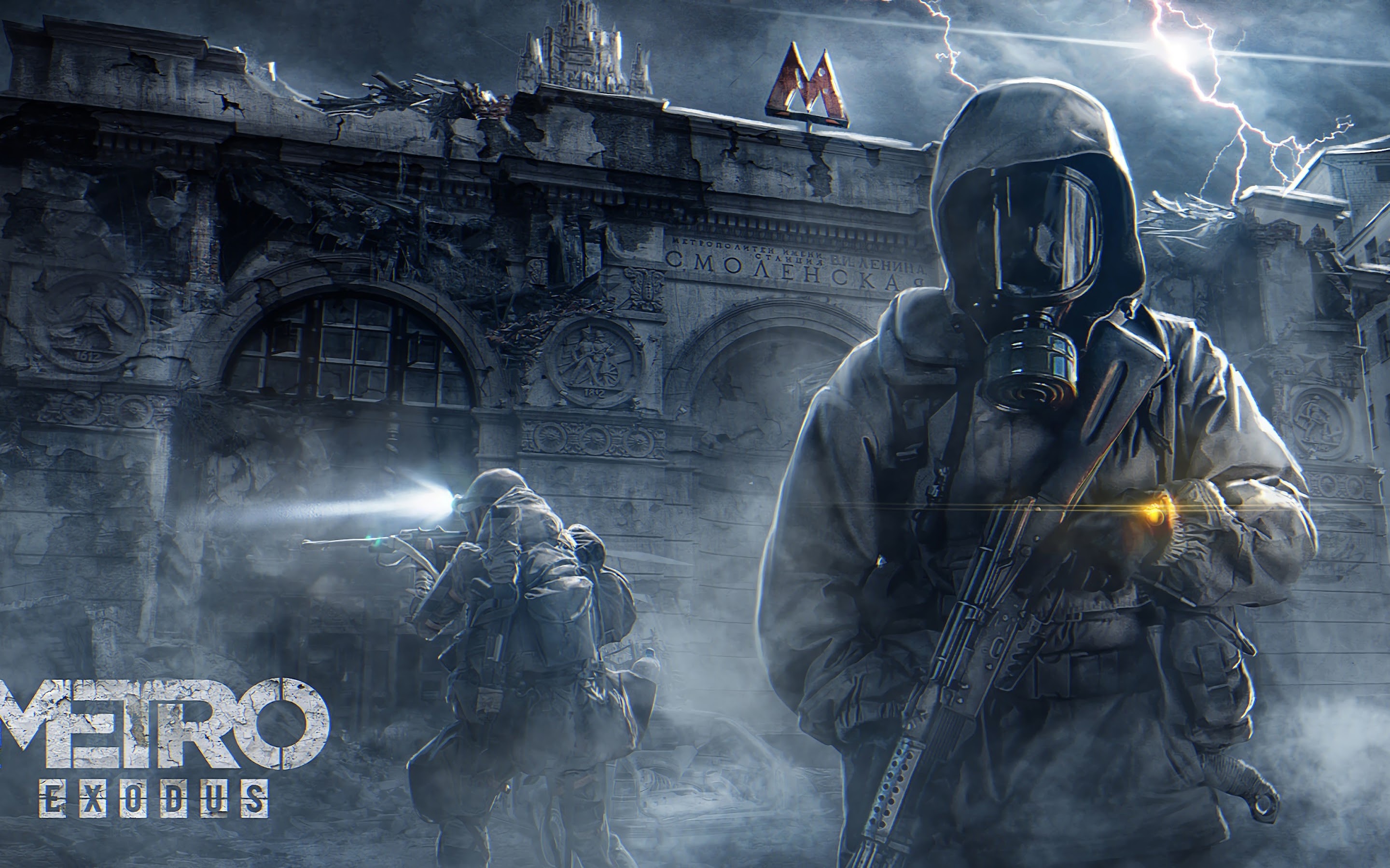 Metro Exodus, Gas mask, Post-apocalyptic PC wallpaper, Download now, 2880x1800 HD Desktop