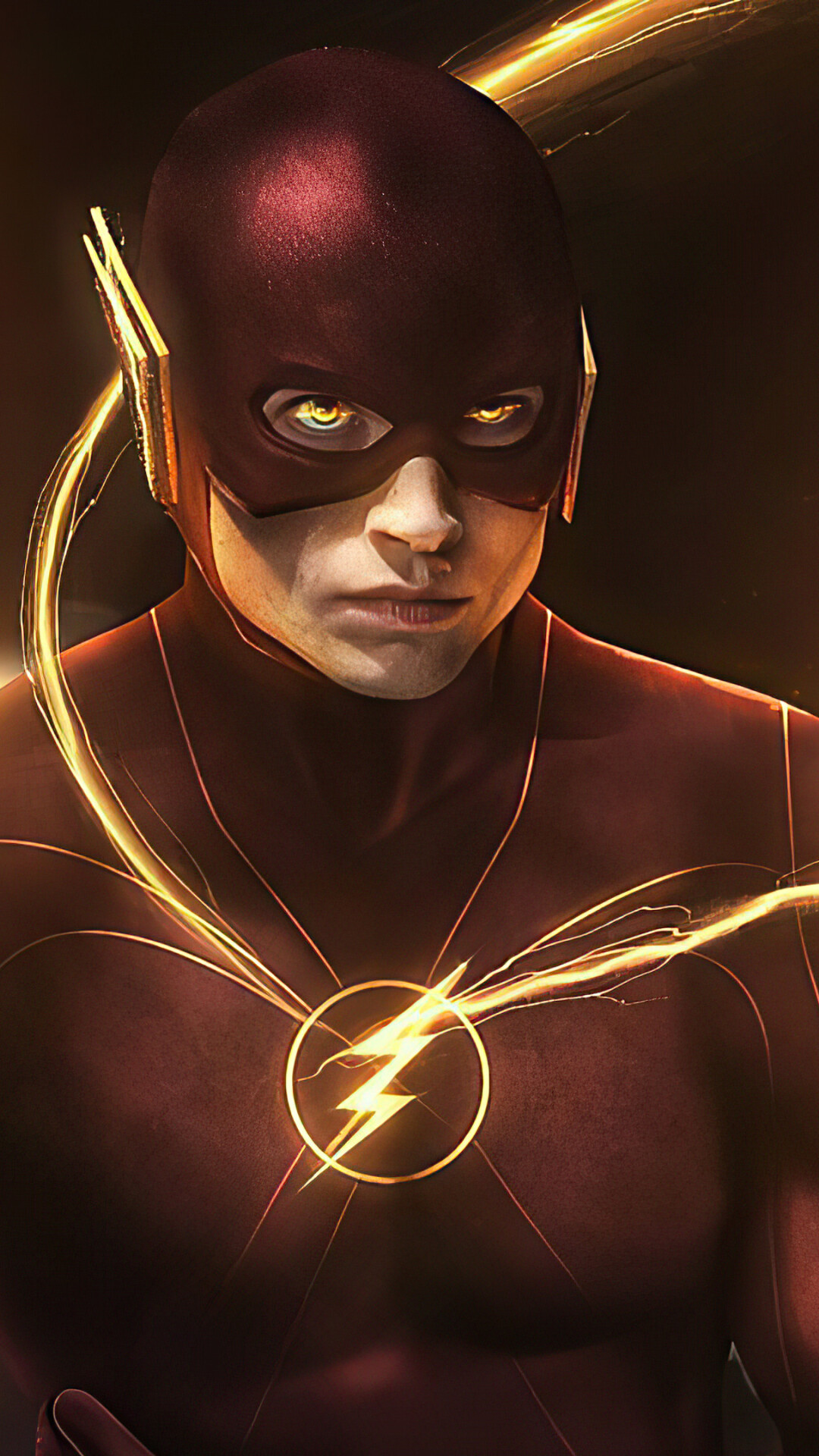 Flash (DC): Barry, Possesses an ability to speed up his mind. 1080x1920 Full HD Wallpaper.