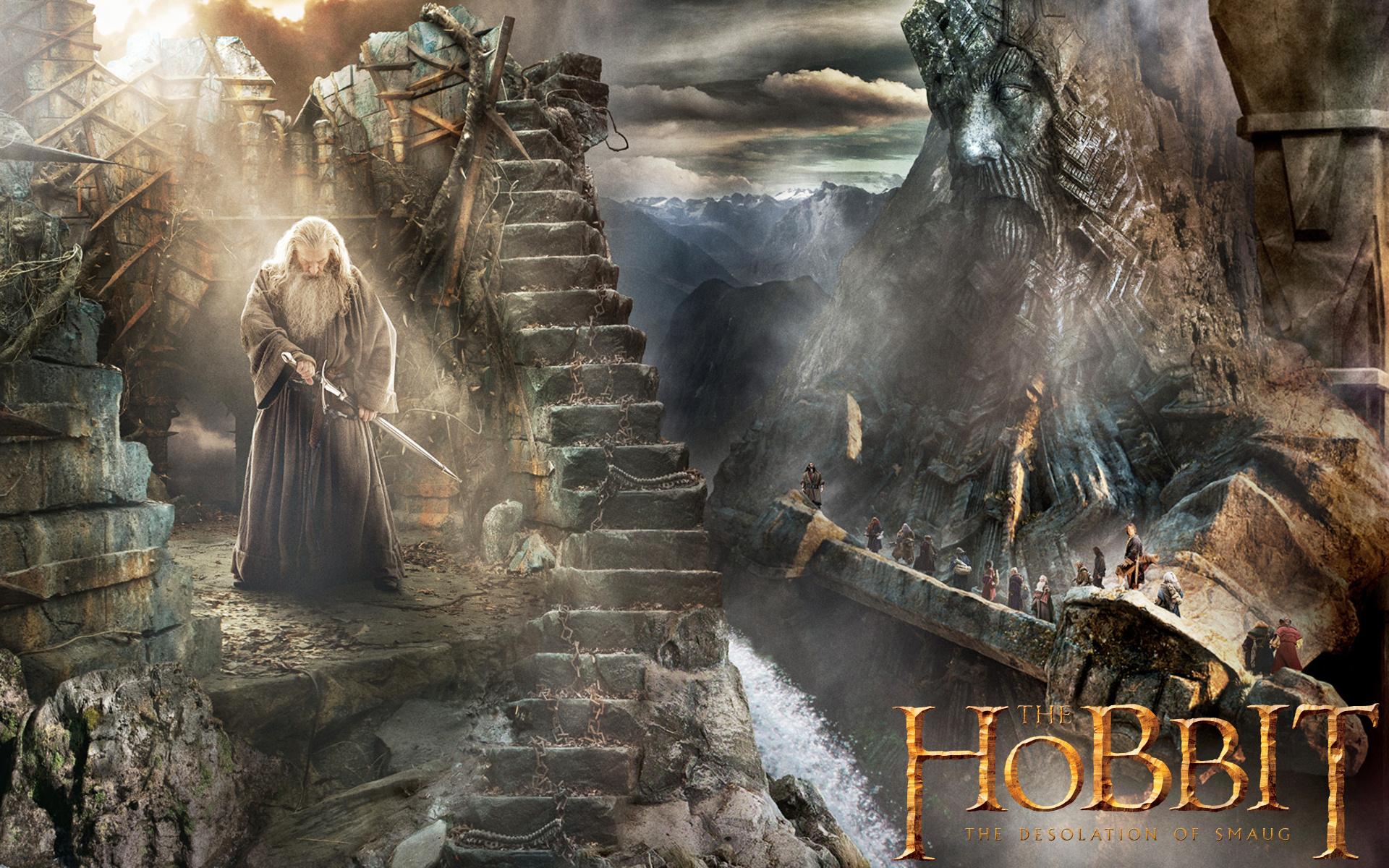 The Hobbit (Movie): Gandalf, Tolkien character, Wizard. 1920x1200 HD Wallpaper.