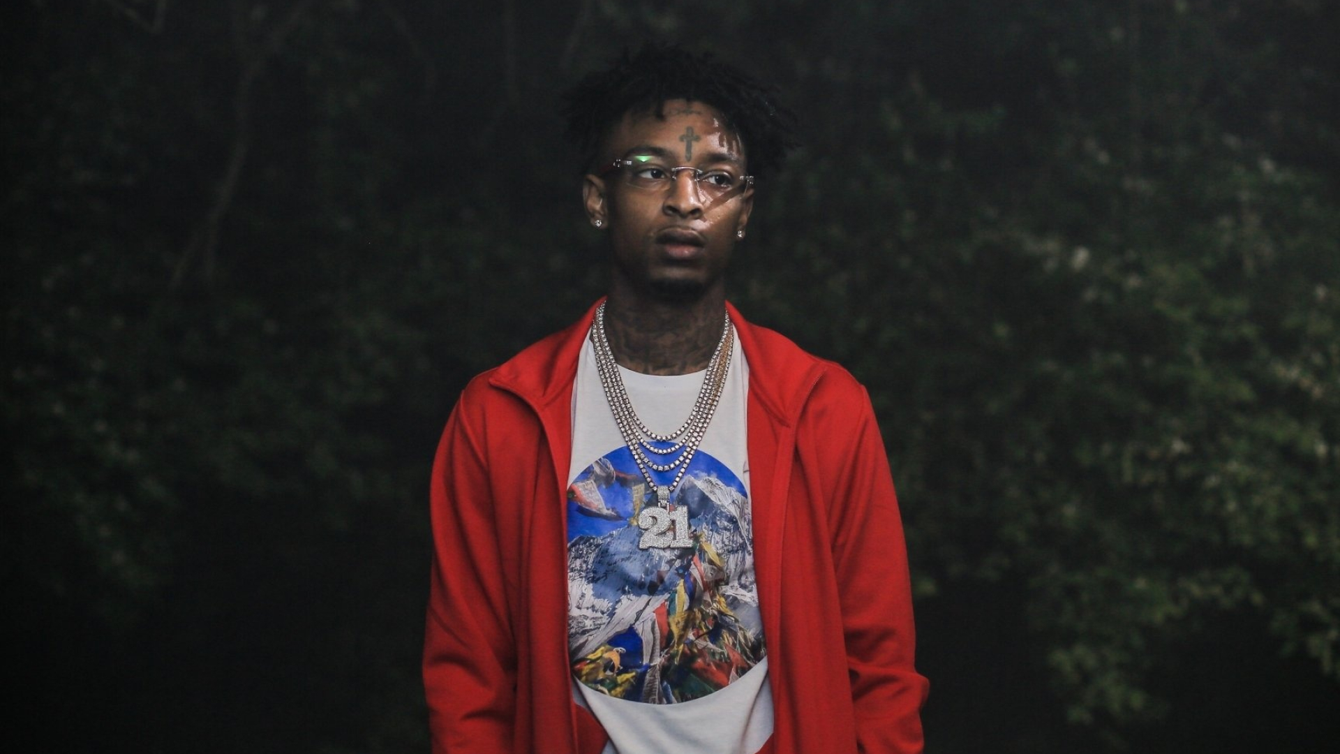 21 Savage, High-quality images, Artistic backgrounds, Rapper persona, 1920x1080 Full HD Desktop