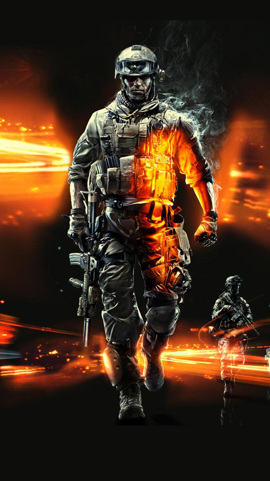 Battlefield 3: Sequel to 2005's BF2, Utilizes the updated Frostbite 2 game engine. 1080x1920 Full HD Background.
