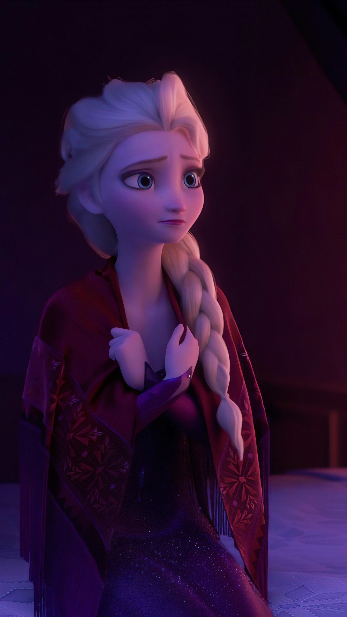 Elsa Disney Frozen, Princess drawings, 1440x2560 HD Phone