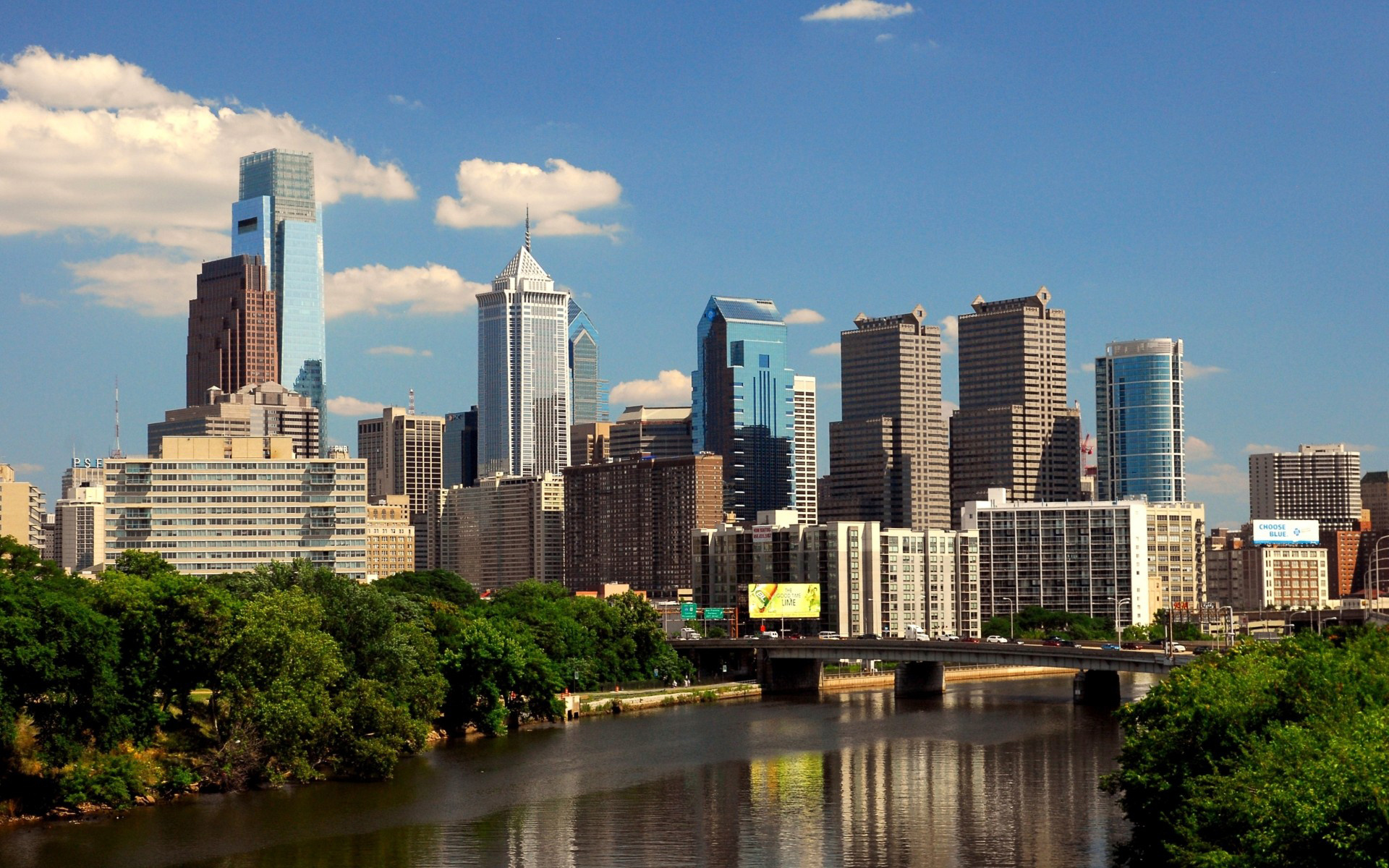 Philly skyline, Philadelphia charm, Cityscape view, Historic landmarks, 1920x1200 HD Desktop