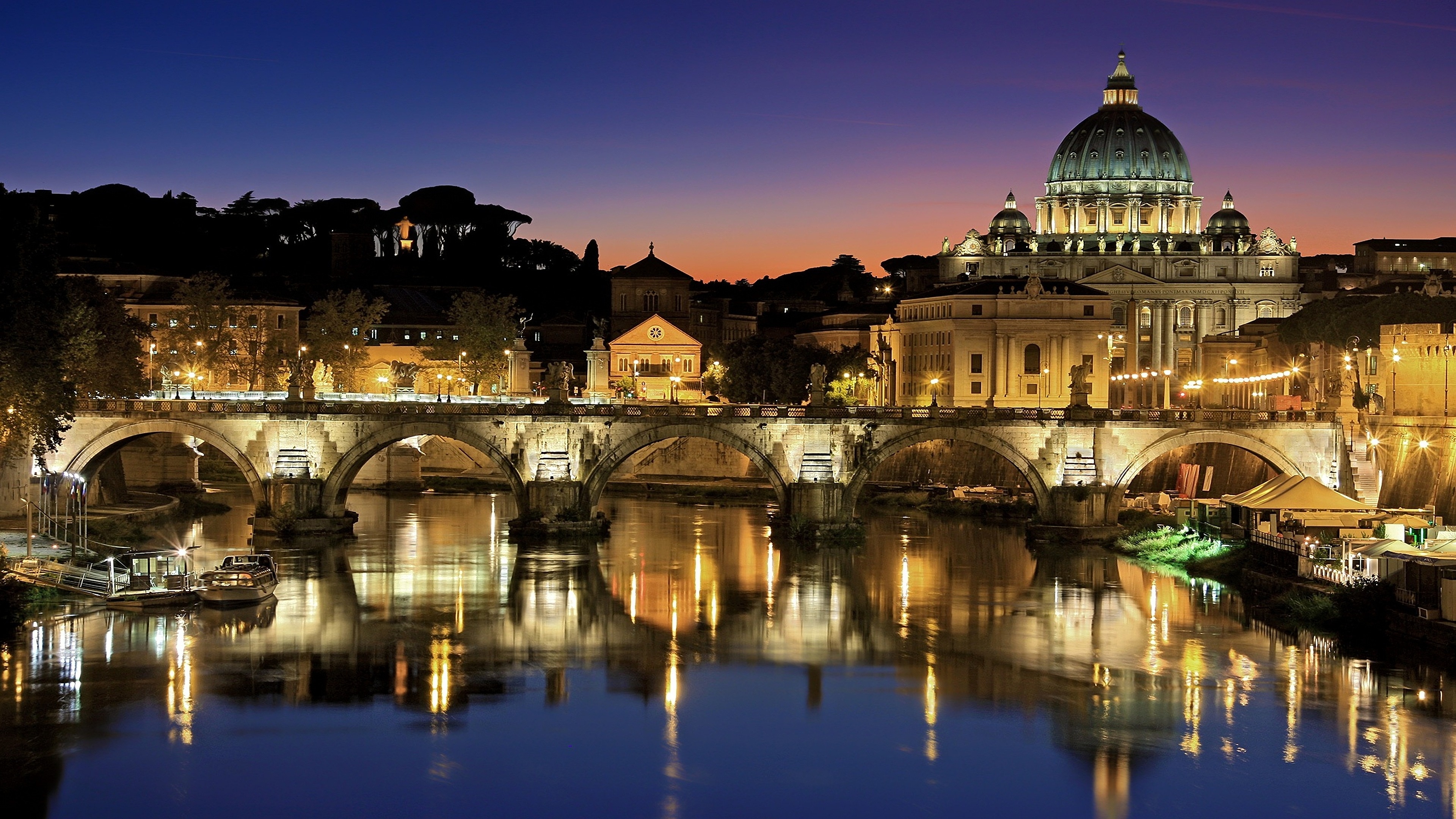 Vatican City, Sunset, Golden Hour, Awe-inspiring, 3840x2160 4K Desktop
