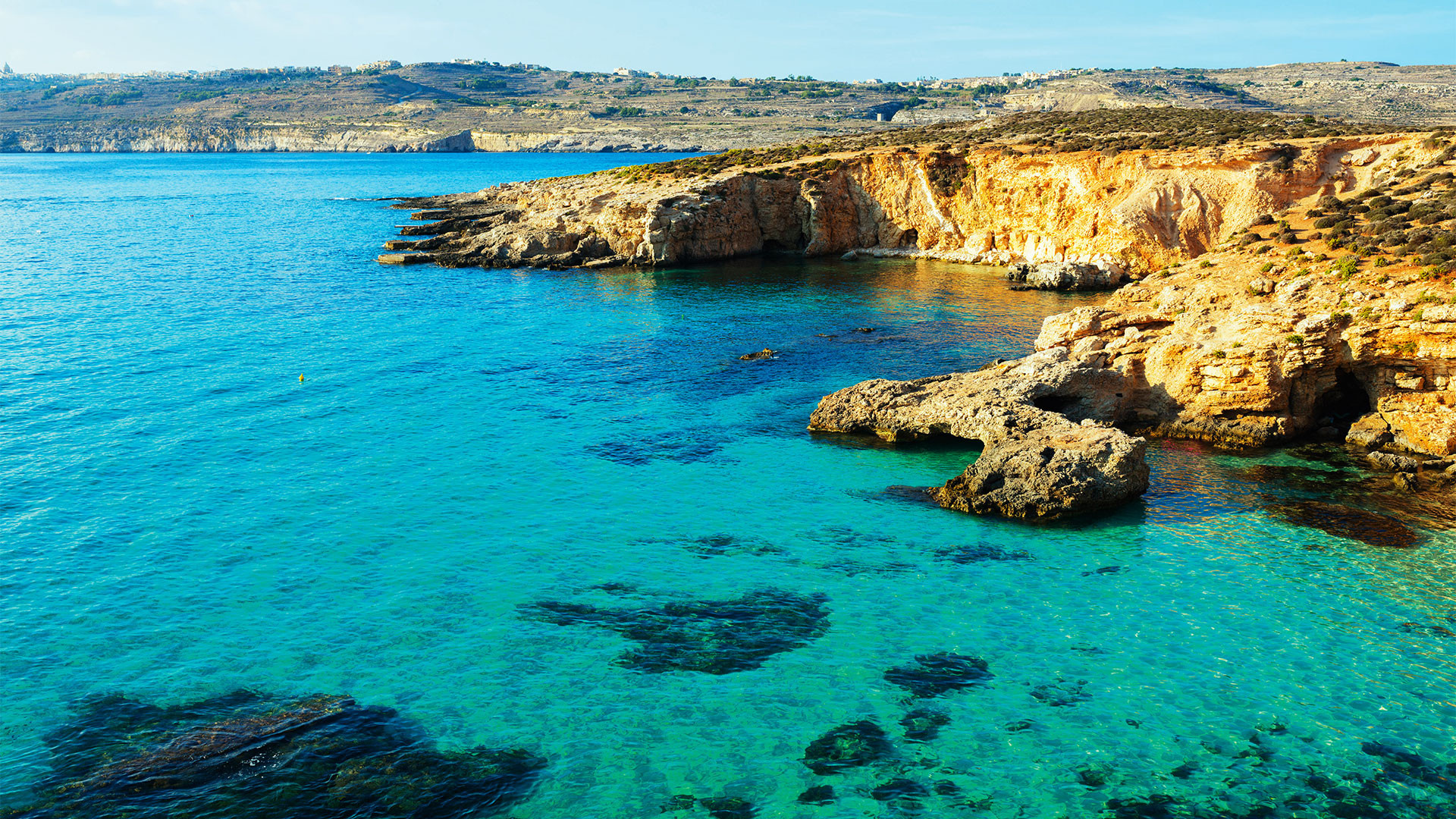 Comino Island, Set your sights, Malta escapism, Teasing glimpse, 1920x1080 Full HD Desktop