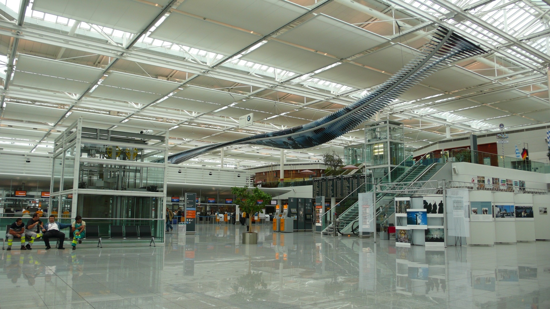 Munich International Airport, Architectural wonder, Bavarian pride, Travel gateway, 1920x1080 Full HD Desktop