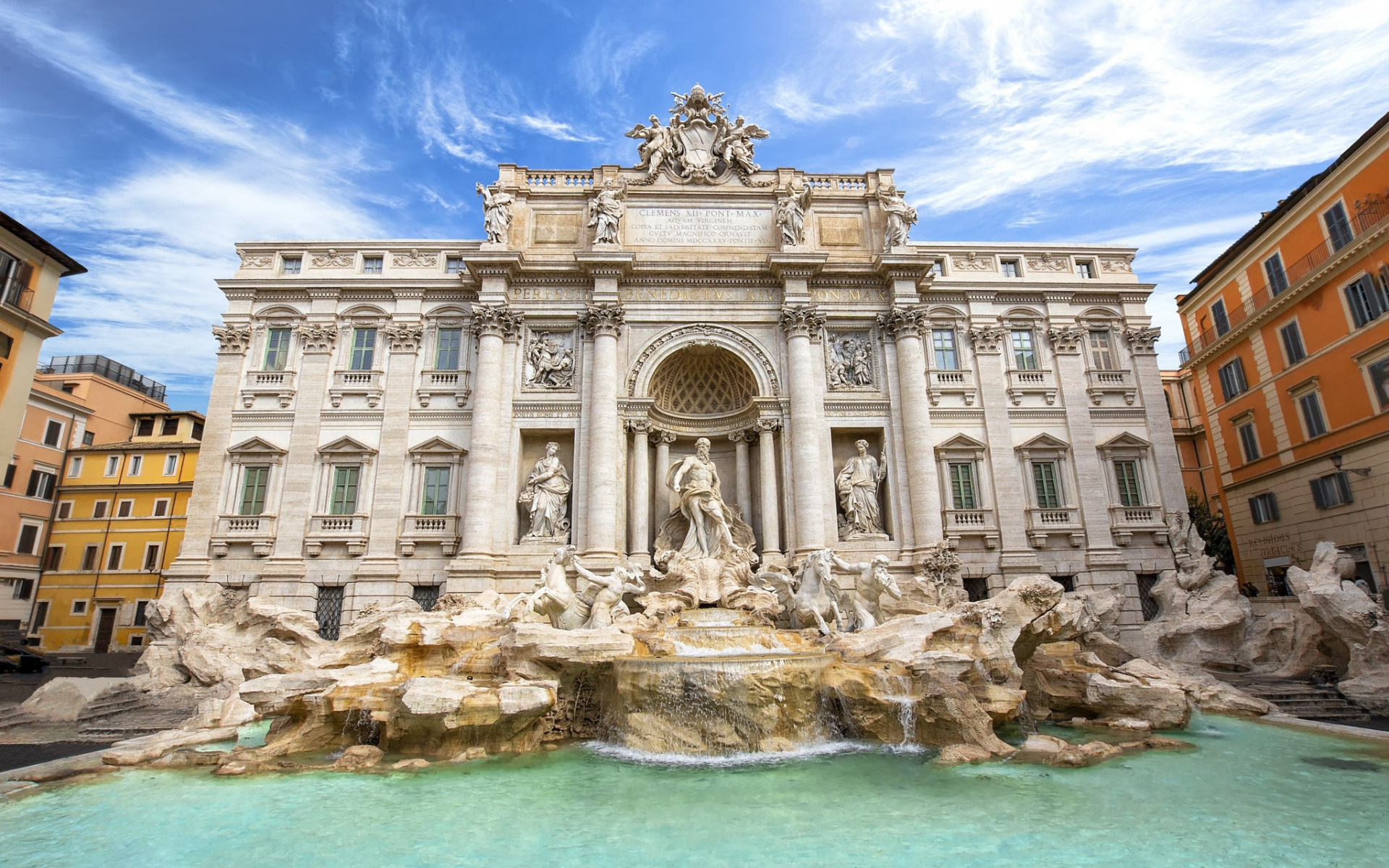 Trevi Fountain, Italian tourism, Baroque landmark, Rome sightseeing, 1920x1200 HD Desktop