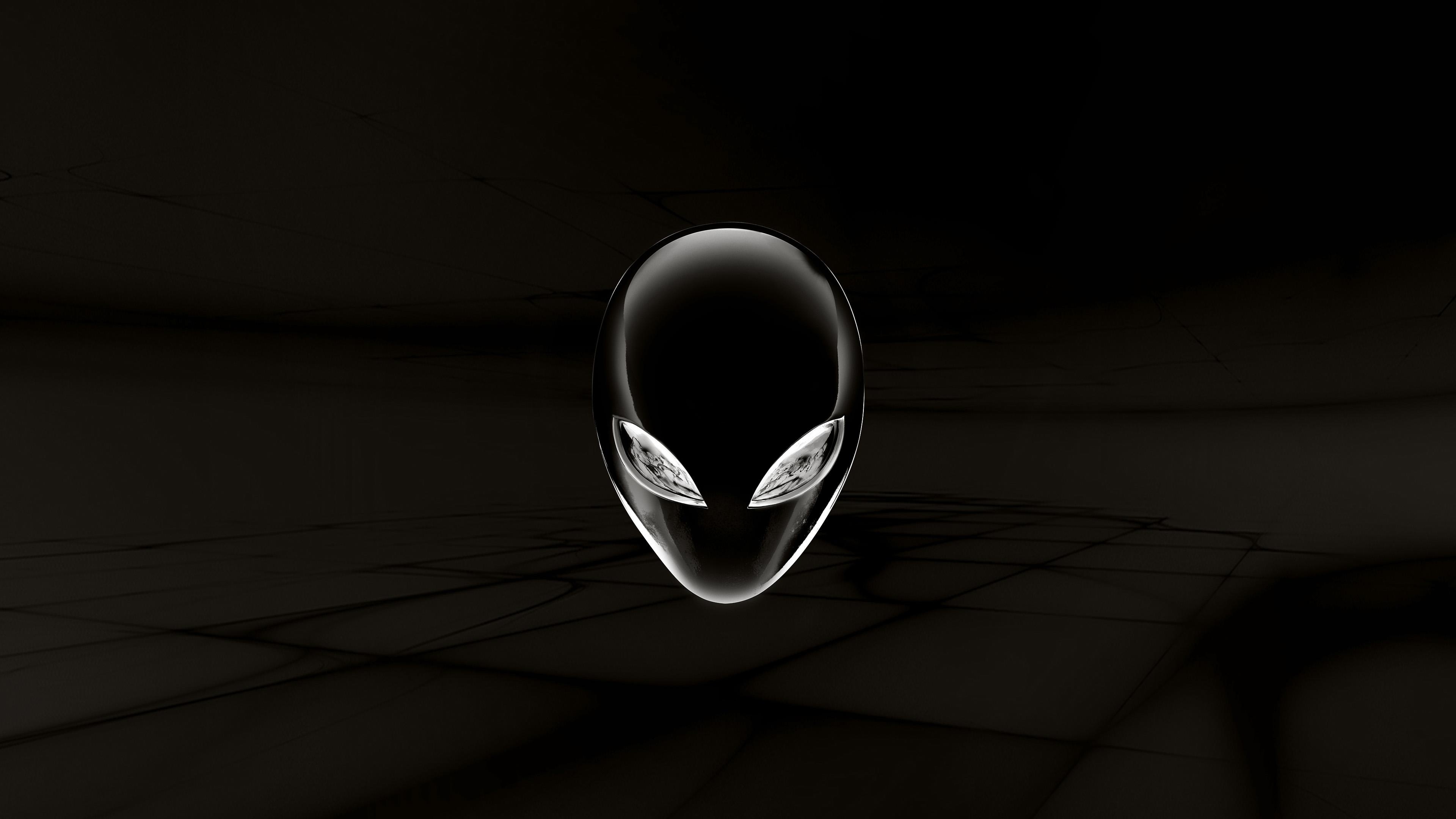 Alienware, Inverted desktop background, Unique style, High-tech mouse cursor, 3840x2160 4K Desktop