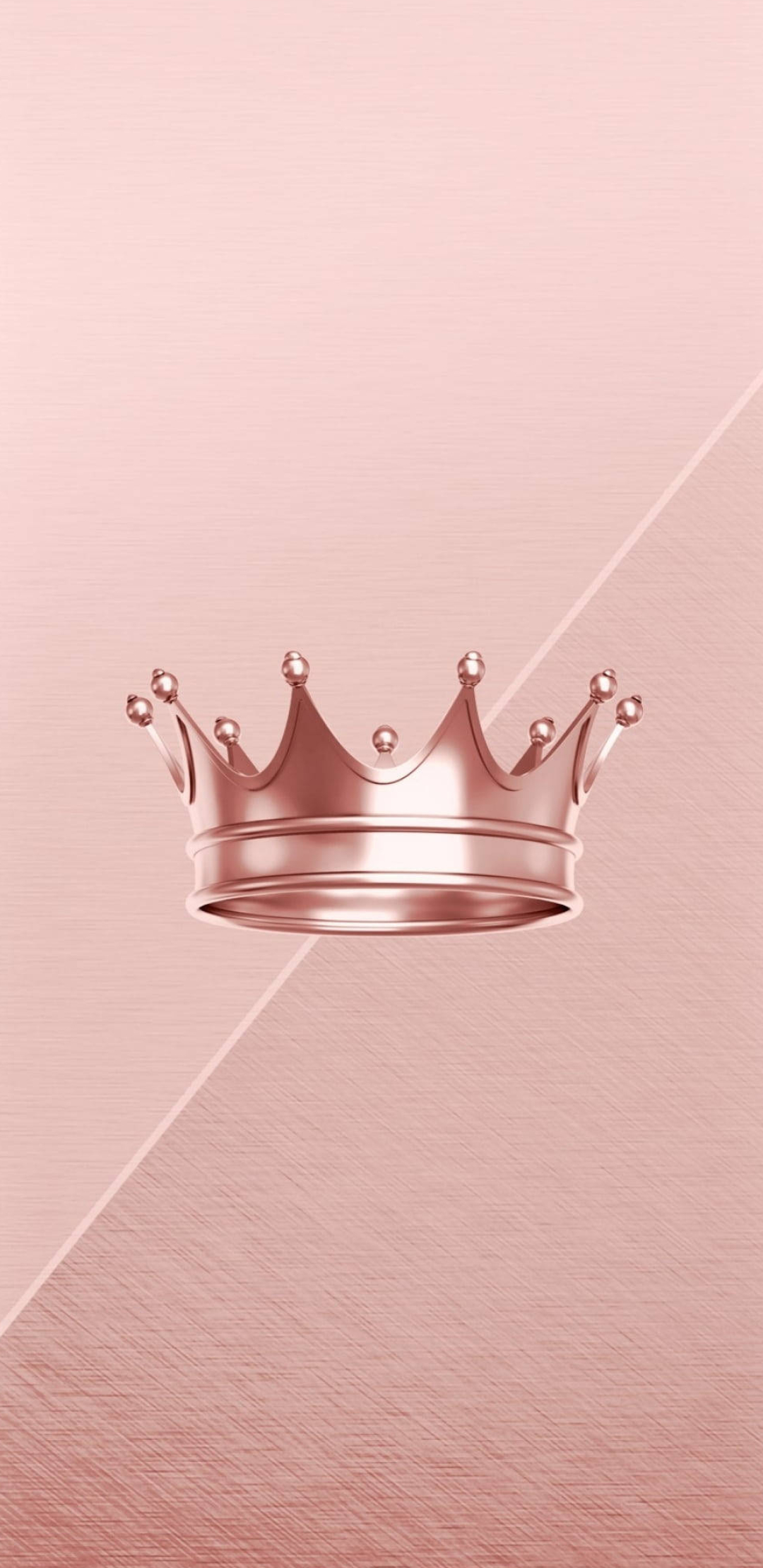 Girly pink gold, Crown royalty, Glittering charm, Princess vibes, 1080x2220 HD Phone