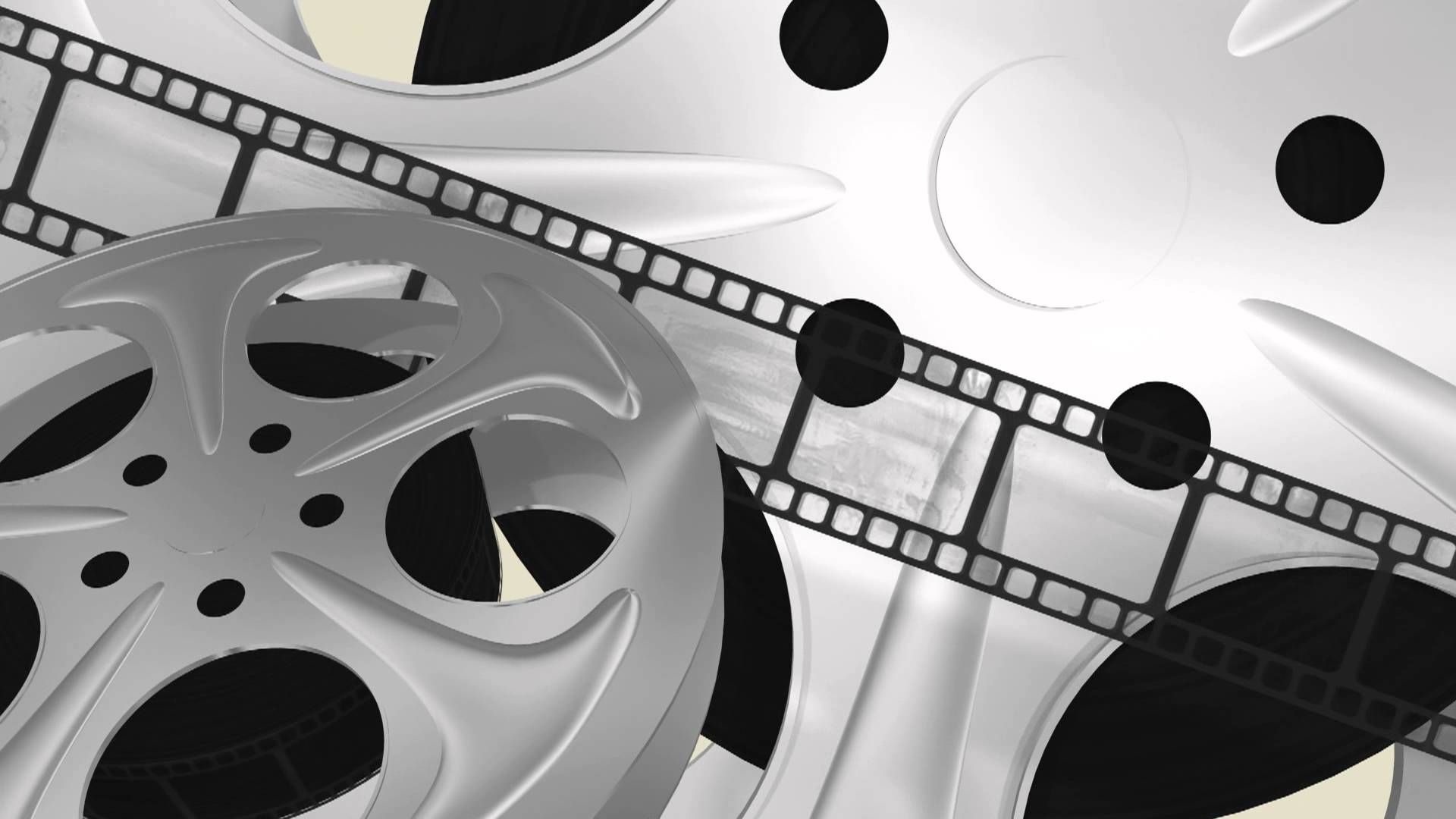 Film Reels, Movie Loop, 3D Animation, Film Background, 1920x1080 Full HD Desktop
