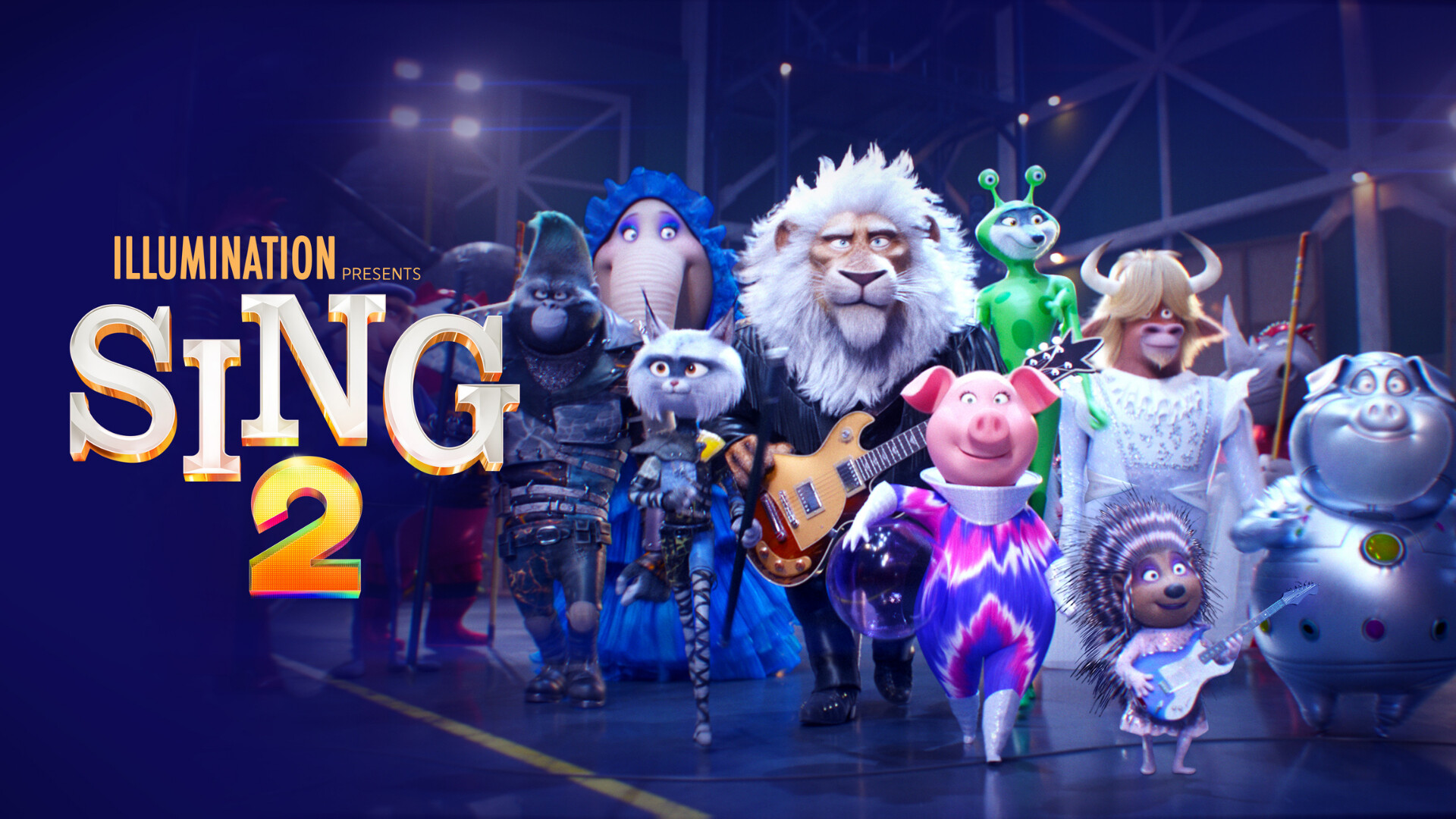 Sing 2: Released in theaters on Dec. 22, 2021, The sequel to 2016's movie. 1920x1080 Full HD Background.