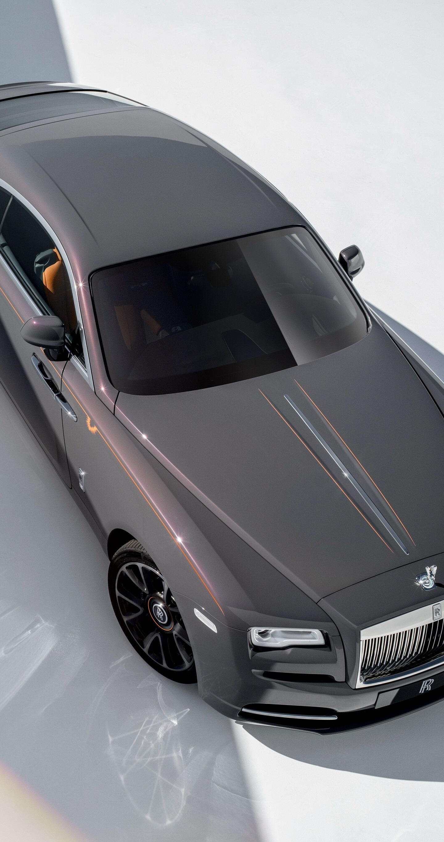 Rolls-Royce Wraith, Luminary collection, Grey car, Samsung Galaxy, 1440x2740 HD Phone