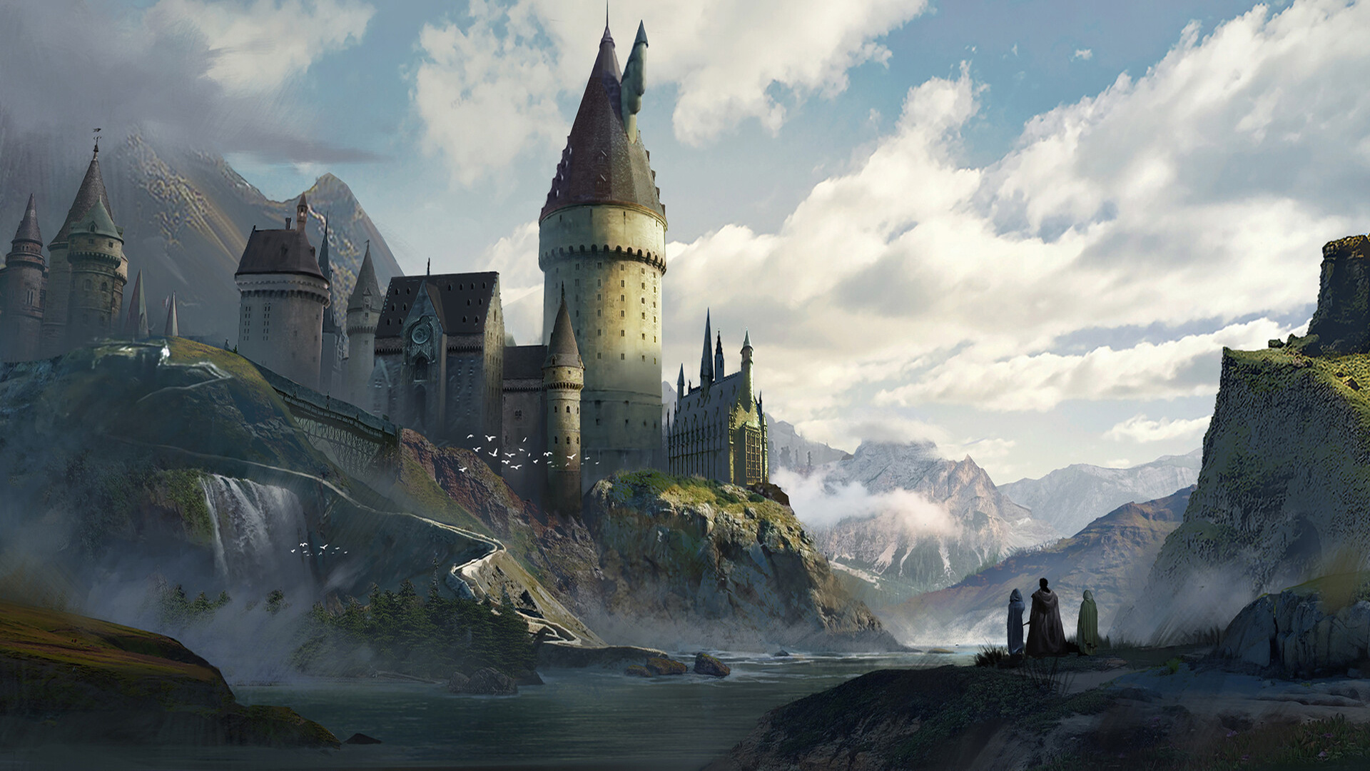 Hogwarts Castle movies, Stunning wallpapers, Iconic location, Harry Potter theme, 1920x1080 Full HD Desktop