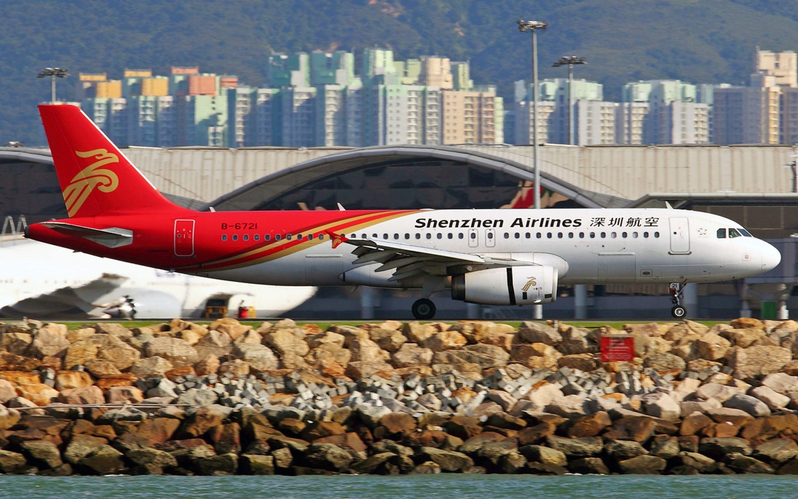 Shenzhen Airlines, Travels, Airbus A320, 2560x1600 HD Desktop
