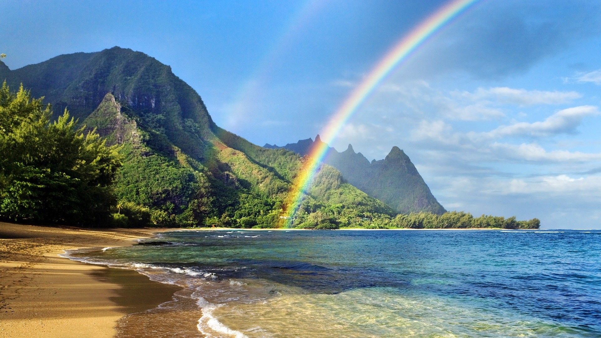 Hawaiian Ocean, Beautiful beach wallpapers, Tropical paradise, Ocean tranquility, 1920x1080 Full HD Desktop