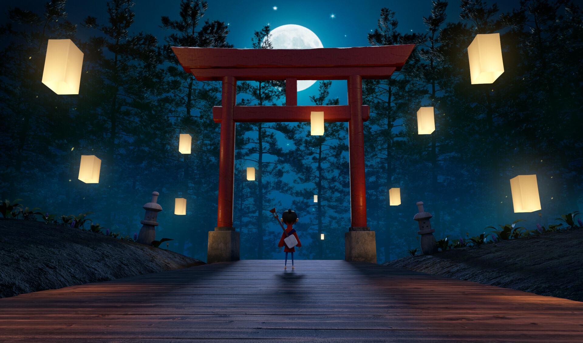 Kubo and the Two Strings: An epic action-adventure set in a fantastical Japan. 1920x1140 HD Background.