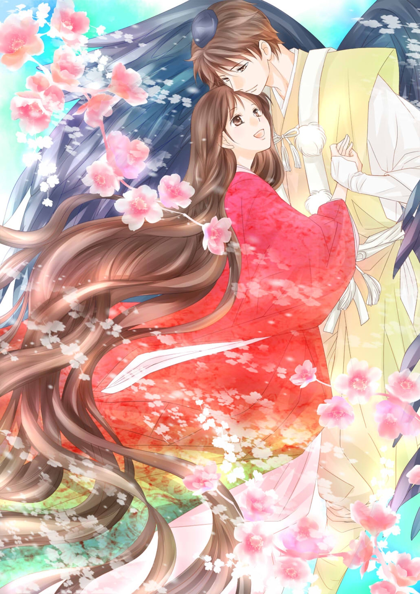 RDG: Red Data Girl, Romantic couple, Original anime girl, Elegant beauty, 1440x2040 HD Phone