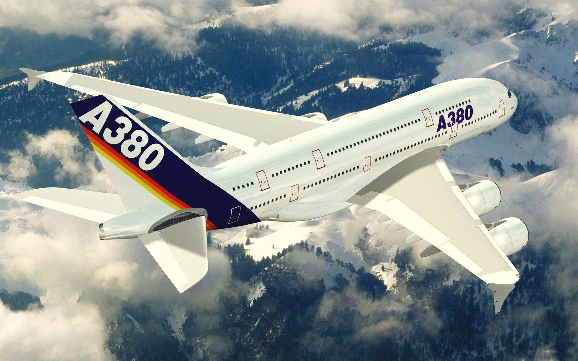 Airbus A380, Inspiring wallpapers, Airbus A380-800, Stunning visuals, 1920x1200 HD Desktop