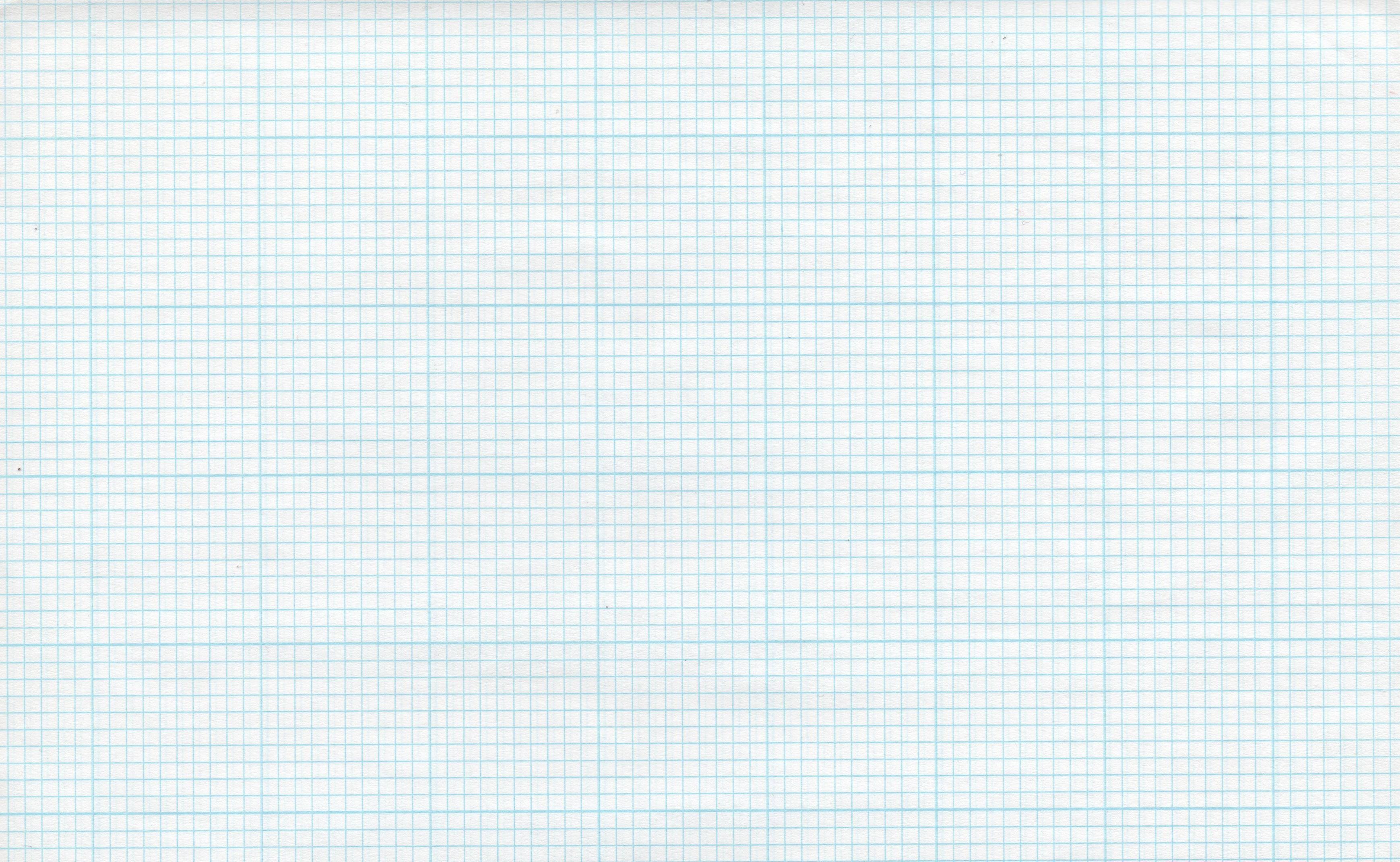 Graph Paper: Engineering sheet that is printed with fine lines making up a regular grid. 3480x2150 HD Background.