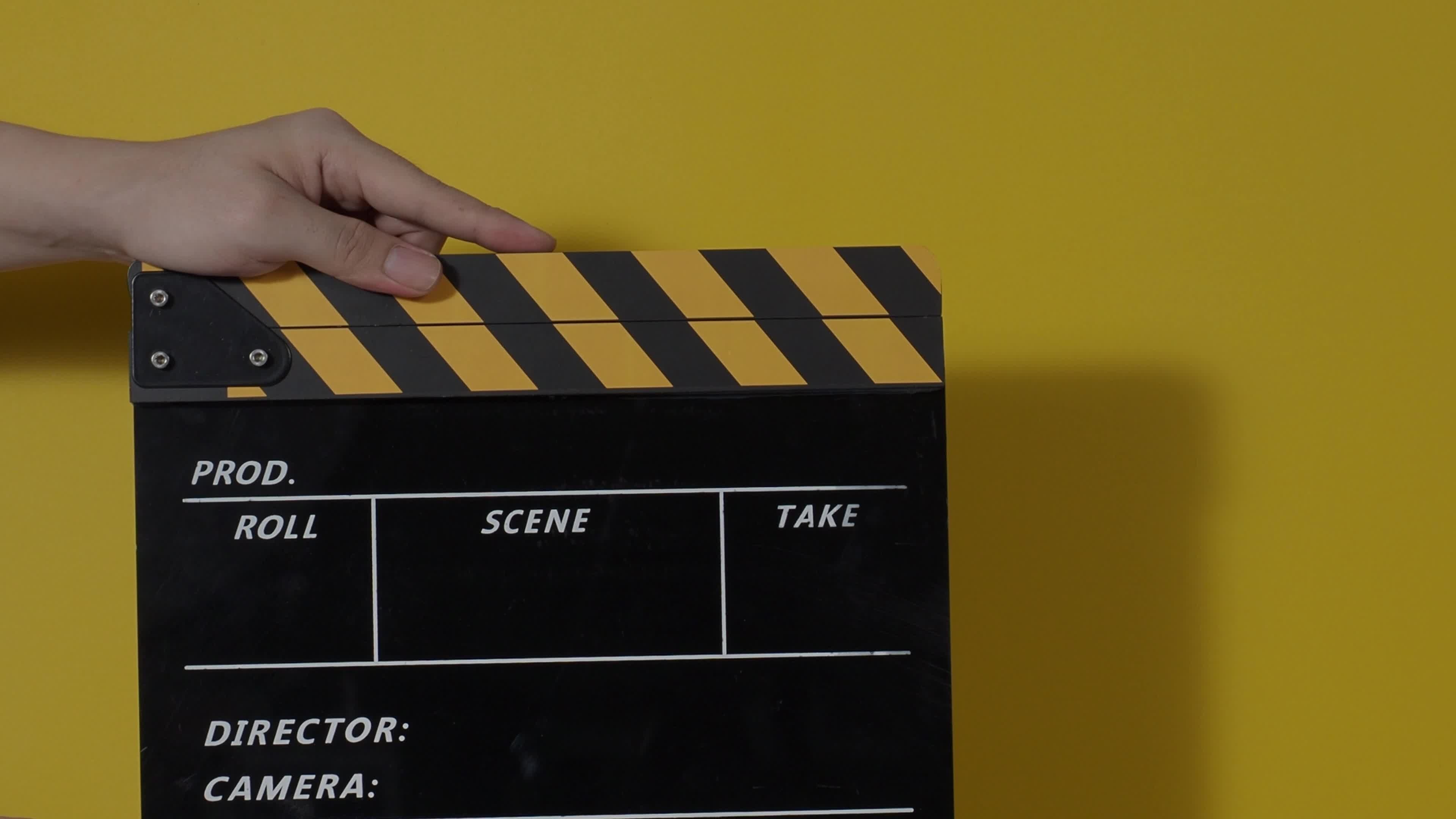 Clapperboard close up, Film making, Isolated background, Hand, 3840x2160 4K Desktop