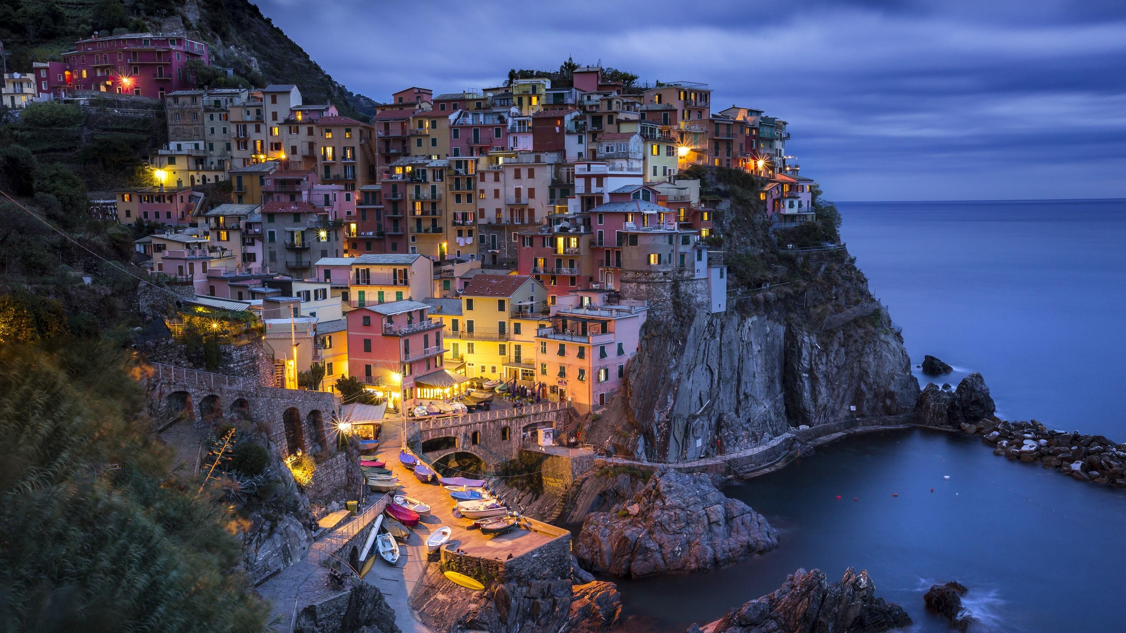 Cinque Terre, La Spezia, Liguria, Coastal towns, 3840x2160 4K Desktop
