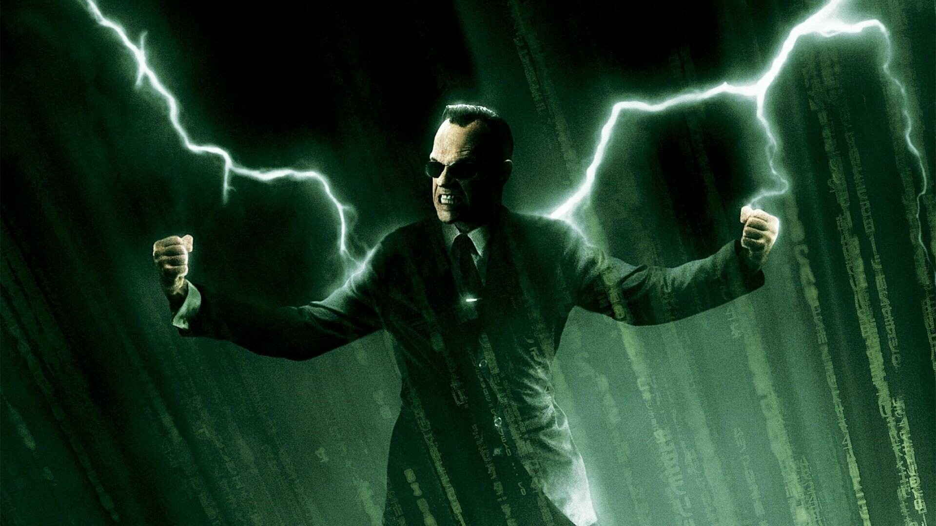 Matrix Franchise: Sci-fi thriller that reveals the human imagination as a saving force in the universe. 1920x1080 Full HD Background.